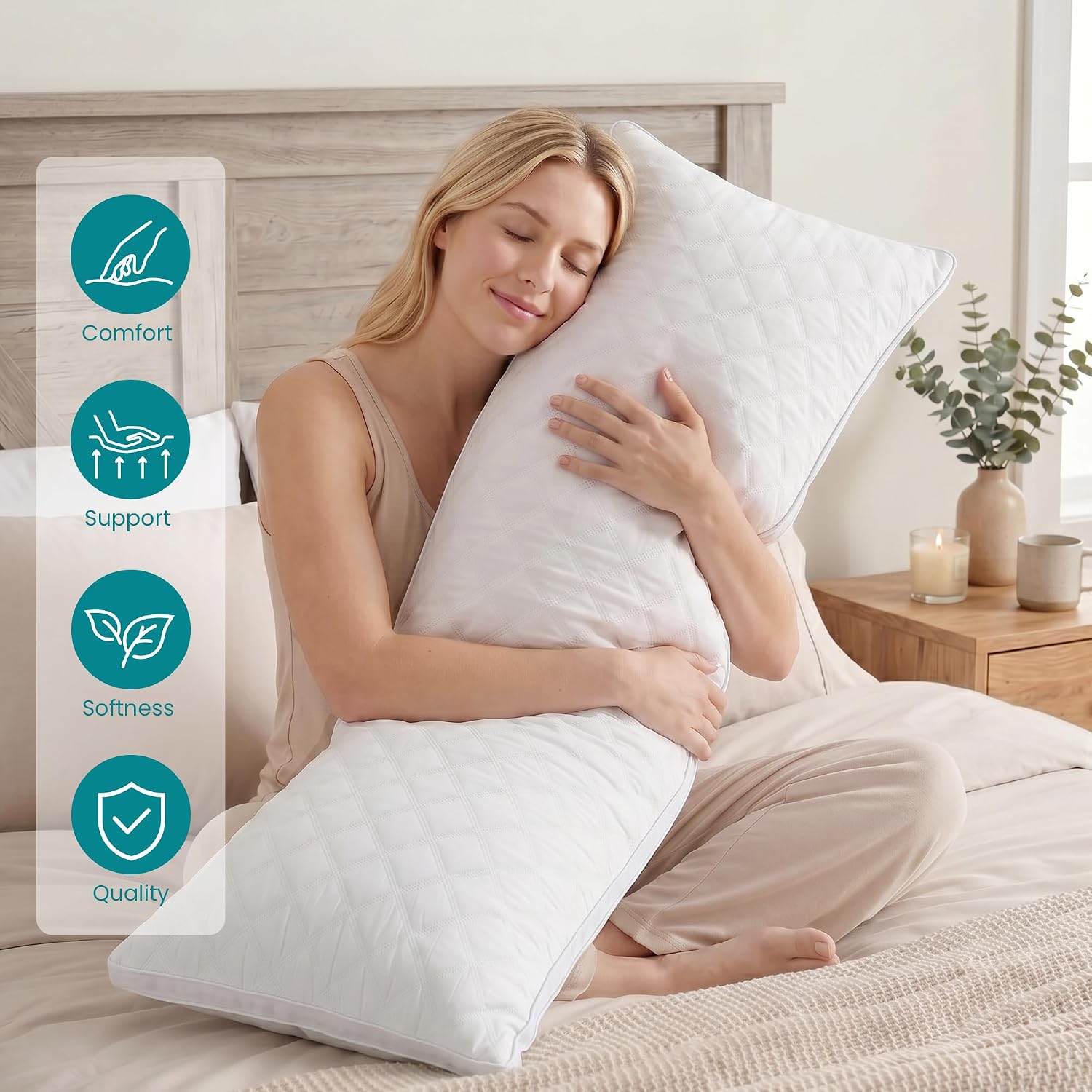 Thumbnail 1 de Oubonun Body Pillow with 7D Polyester Fill