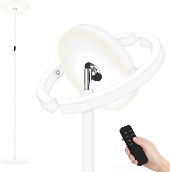 Detalle de FIMEI Lámpara de Pie Moderna con Control Remoto y 3 Colores 🌟