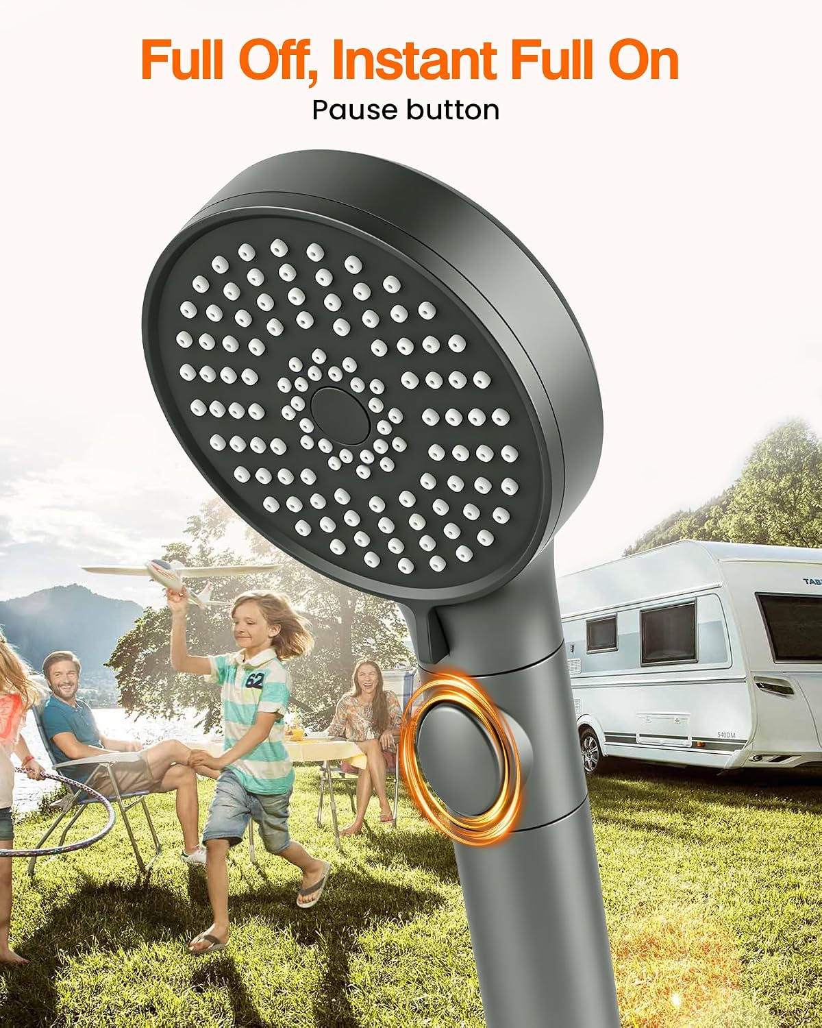 Thumbnail 2 de ECOHARV RV Shower Head with Hose: 5-Mode High Pressure Handheld Upgrade