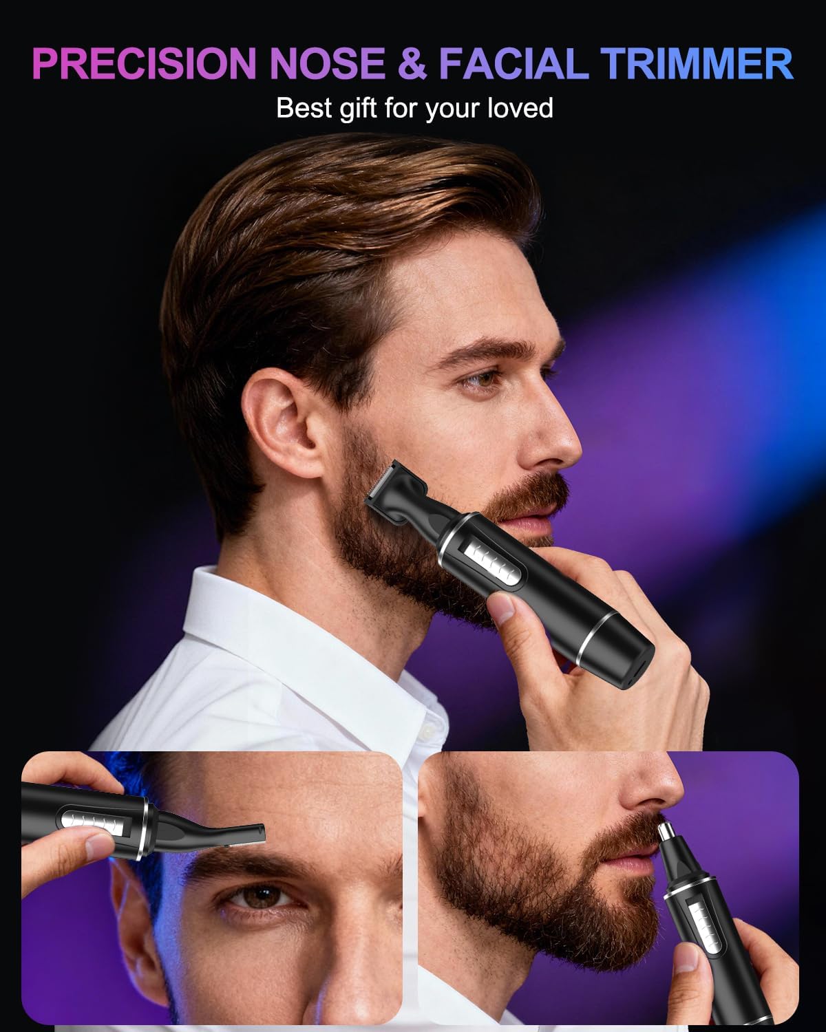 Detalle 2 de Nose Hair Trimmer Rechargeable 1 IPX7 waterproof ✂