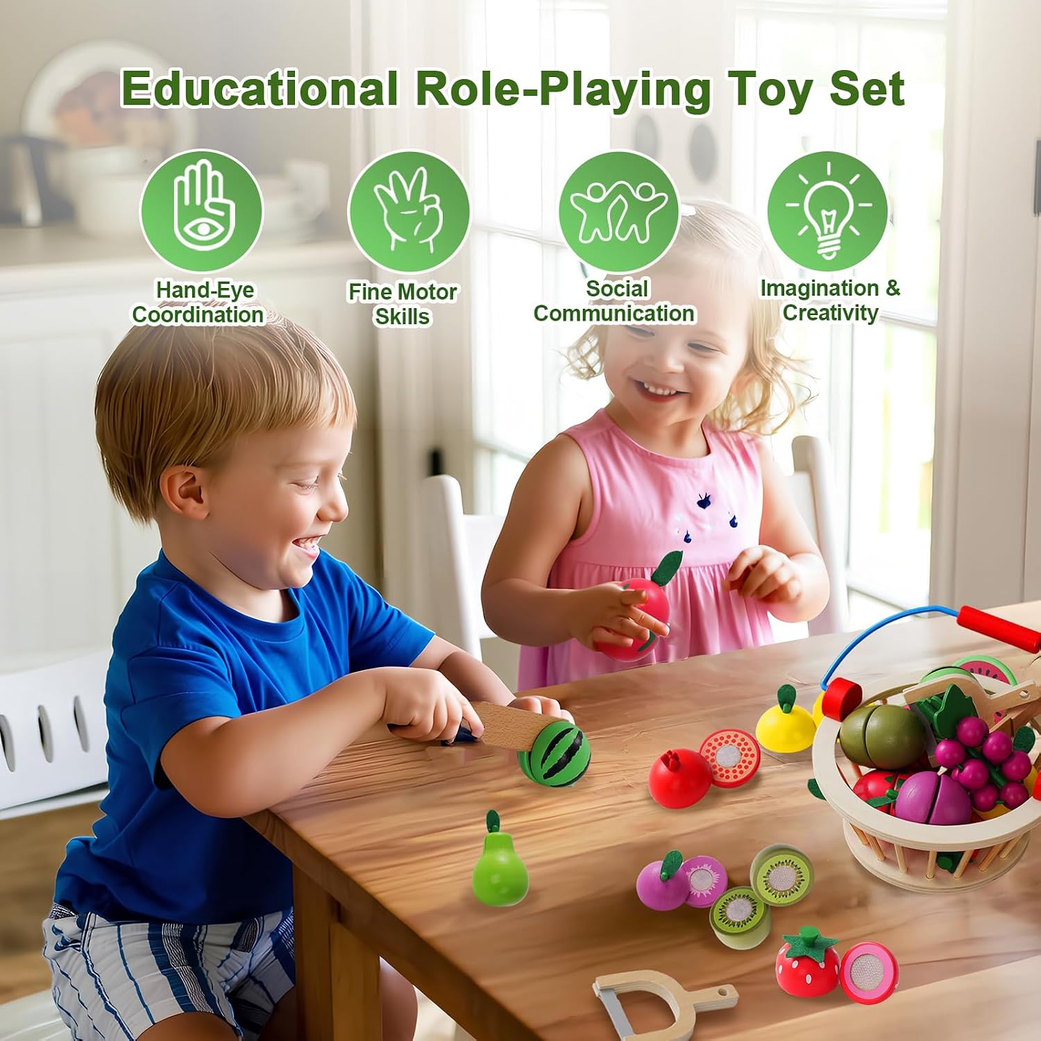 Thumbnail 2 de Smartwo Holz Küchenzubehör Kinder Spielset 12 Teile