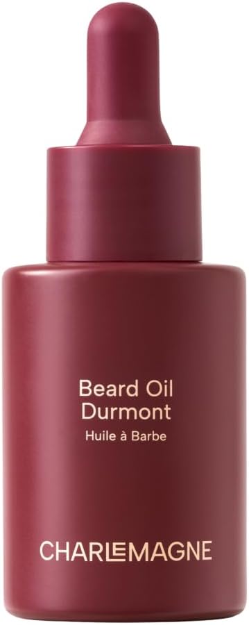 Detalle de Charlemagne Olio Barba per Uomo – Durmont, 30 ml: olio di barba premium per idratare e ammorbidire