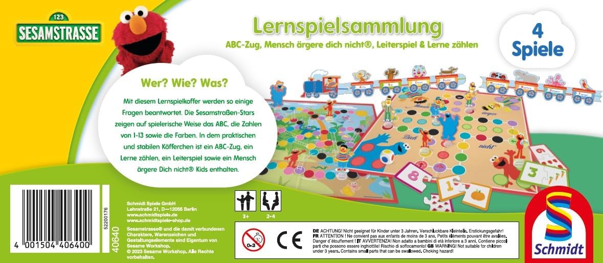 Thumbnail 1 de Schmidt Spiele 40640 Lernspielsammlung für Kinder (Sesamstraße-Design) im Metalletui