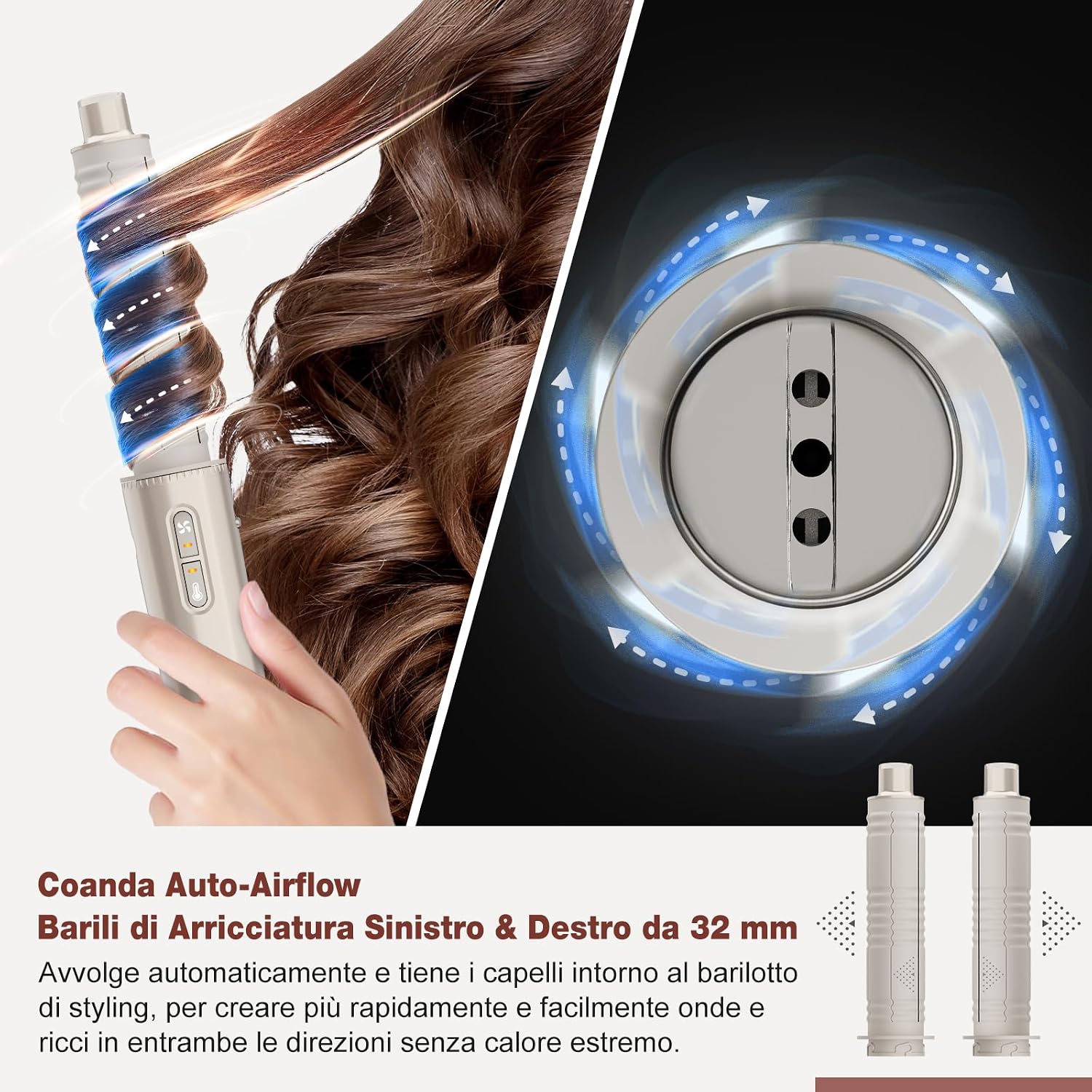 Thumbnail 4 de 7MAGIC Spazzola ad Aria Calda 7 in 1 da 1400W con Custodia da Viaggio