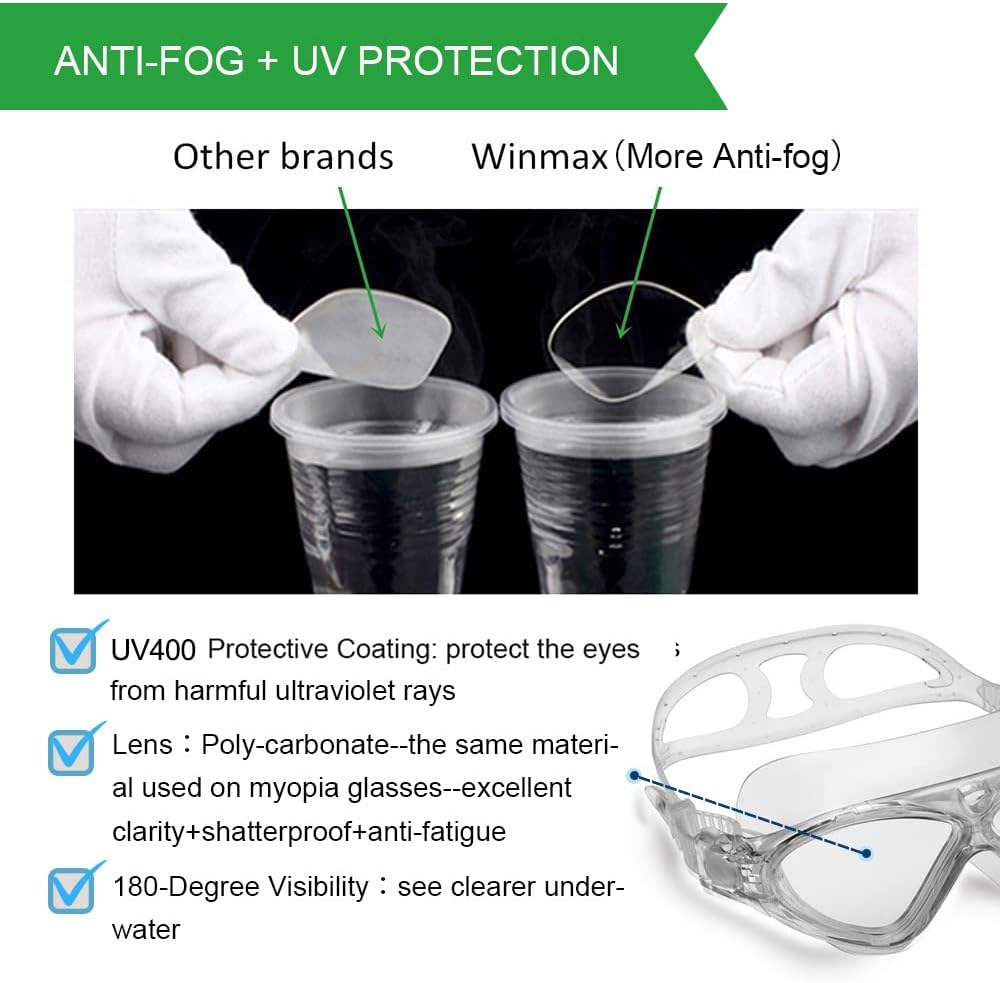 Thumbnail 3 de Swimming Goggles Anti Fog UV Protection