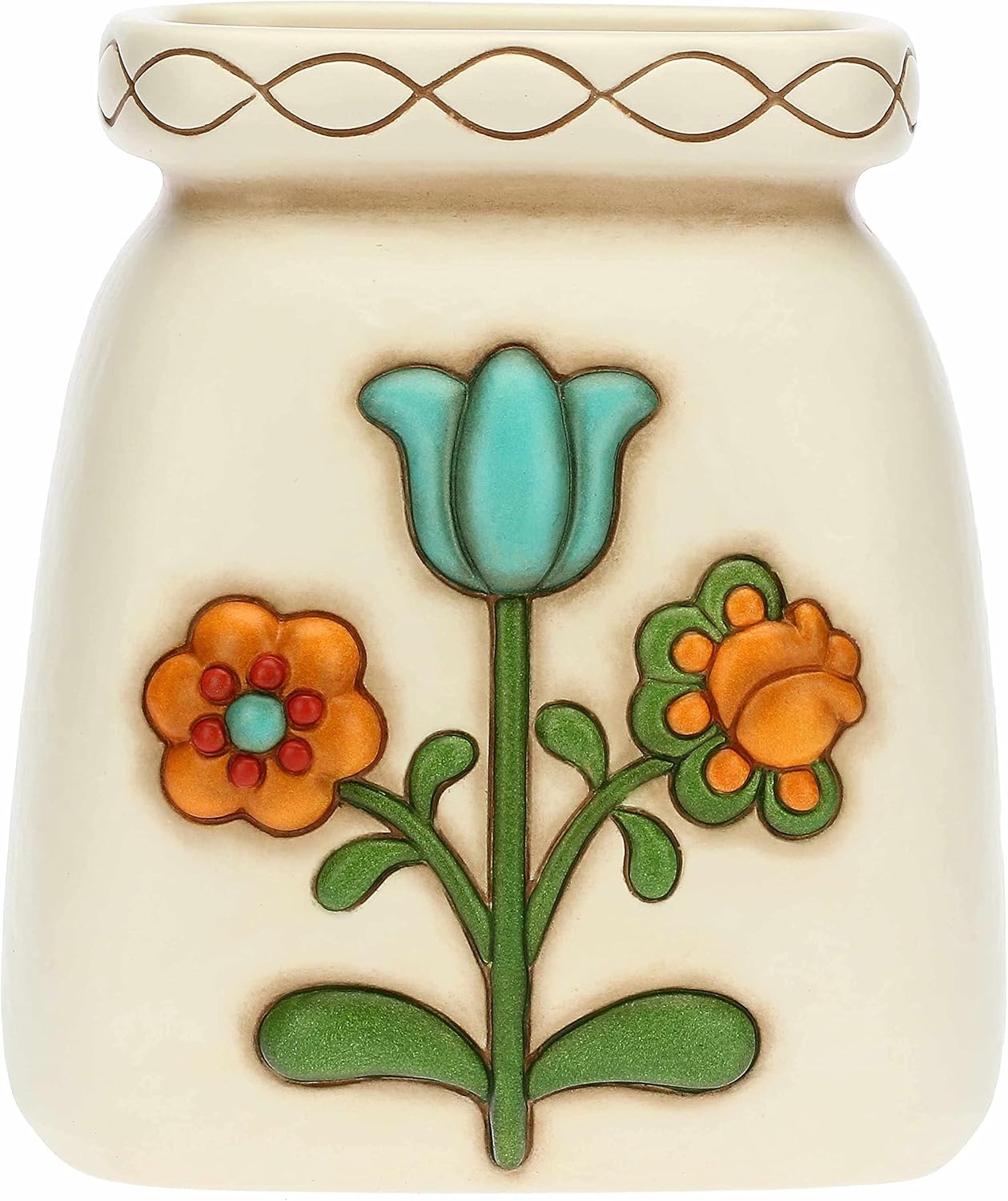 THUN Vaso in ceramica decorata a mano – Linea Heritage, piccolo