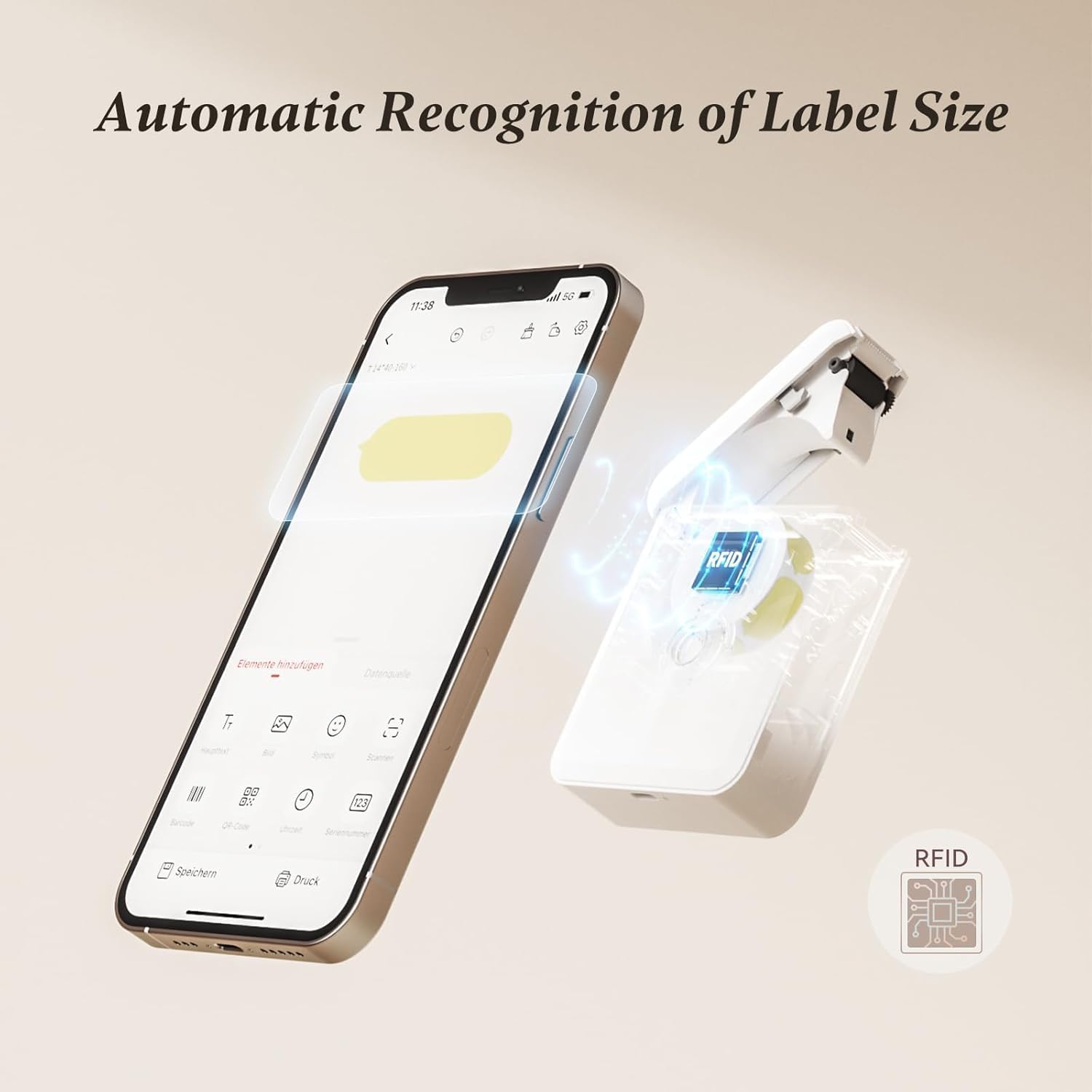 Detalle de NIIMBOT D110 Bluetooth label maker