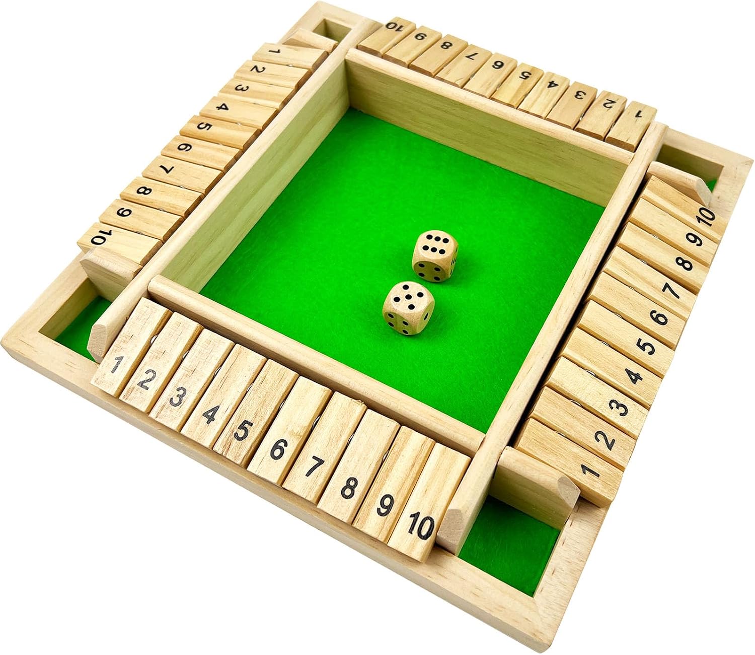 Thumbnail 6 de EACHHAHA Shut The Box Game 4 Player – Wooden Table Game