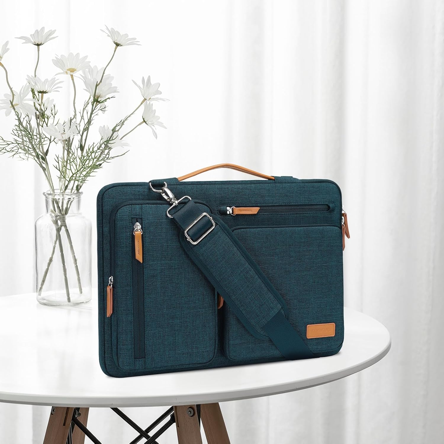 Thumbnail 2 de MOSISO 360 Protective Laptop Shoulder Bag (17–17.3 inch) Teal Green