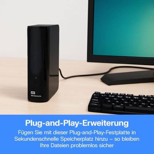 Detalle de Western Digital WD Elements Desktop-Speicher 18 TB, USB 3.0-kompatibel