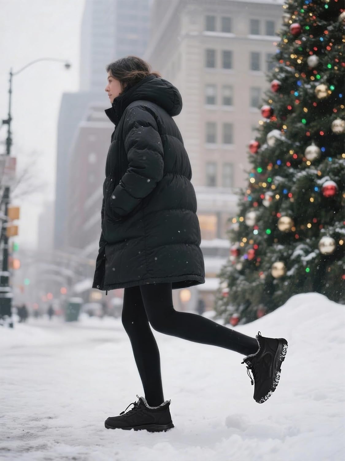 Detalle 2 de SHIBEVER Womens Winter Snow Boots