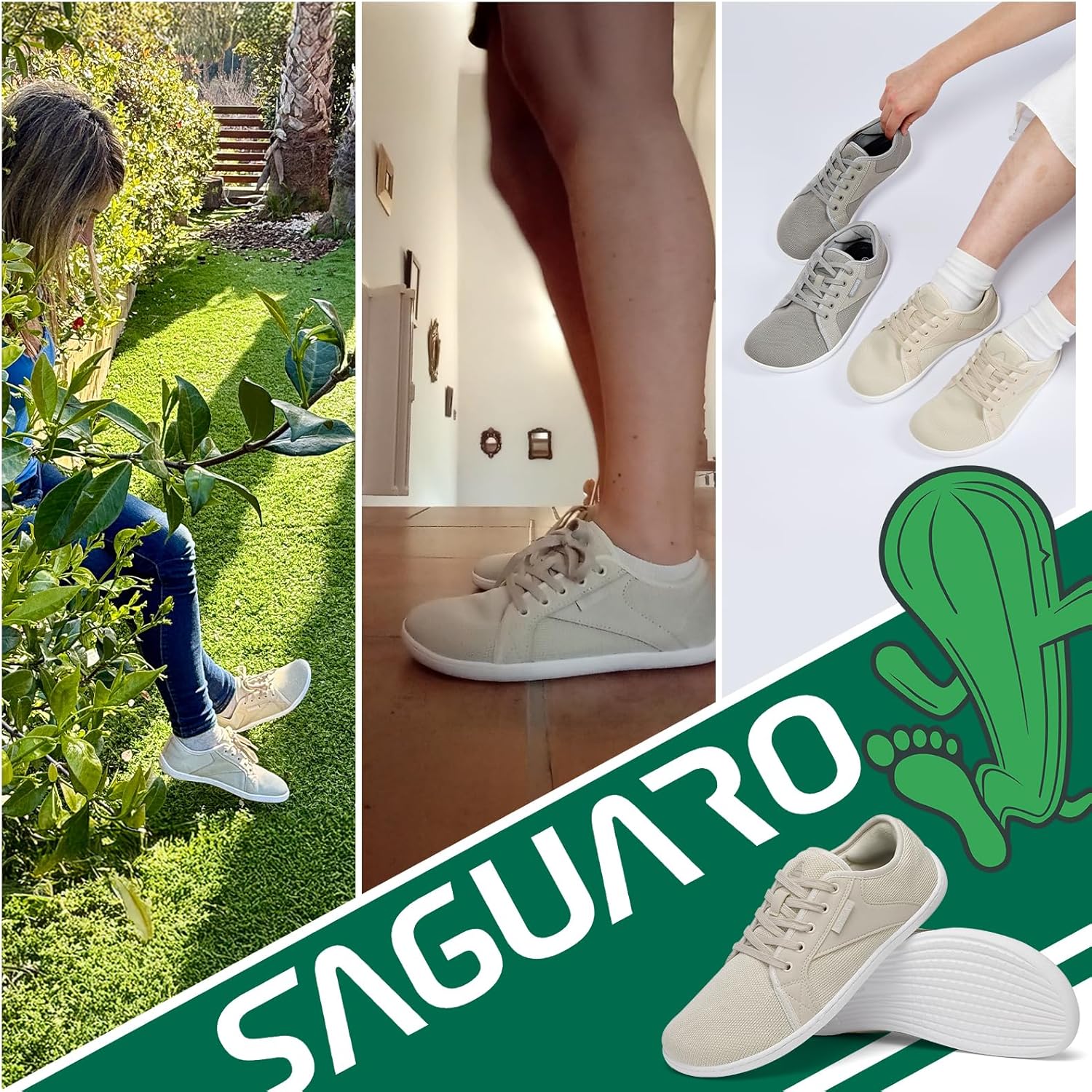 Thumbnail 1 de SAGUARO Unisex Knit Barfußschuhe mit breiter Zehenbox und Zero-Drop – Luck I, Gr. 36–48