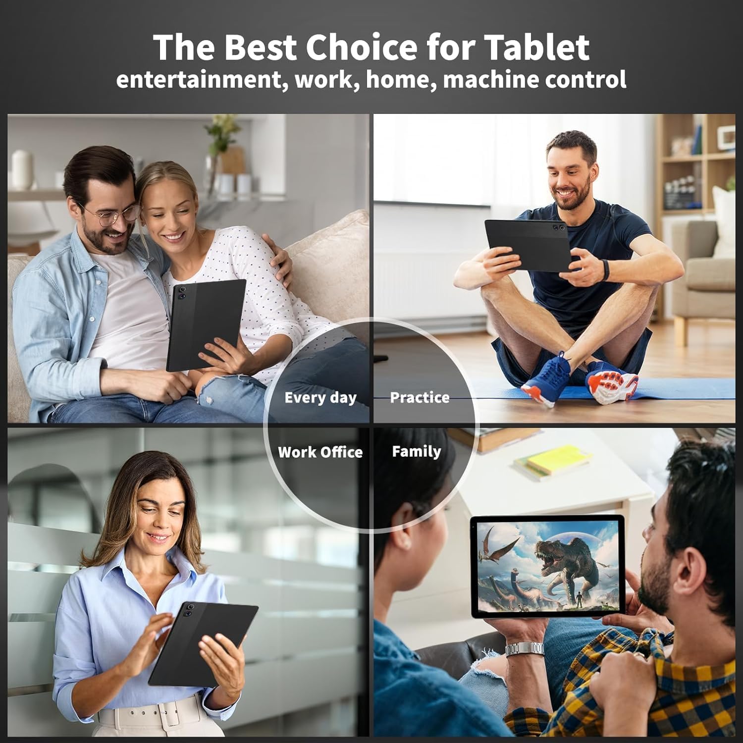 Thumbnail 6 de Ainmel 10.36 inch Android Tablet (Android 14) with Octa Core, 16GB RAM + 128GB, WiFi 6, Bluetooth 5.4, Dual Speakers