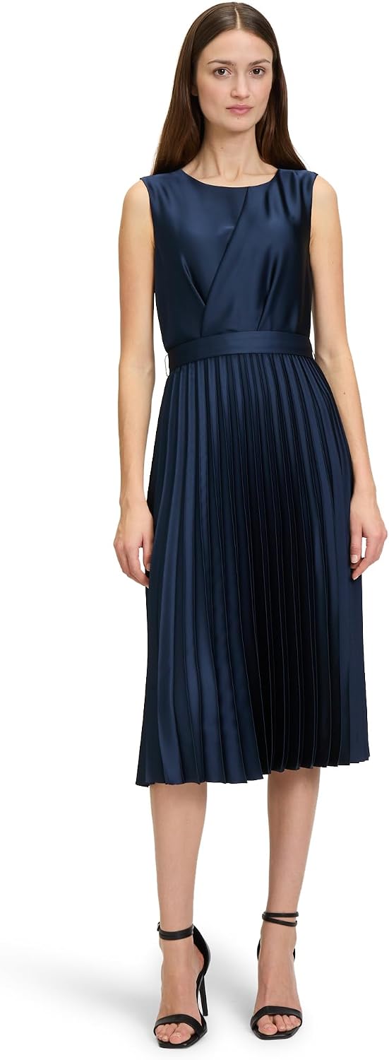 Detalle 2 de Betty & Co Damen Chiffonkleid 36 Plissee