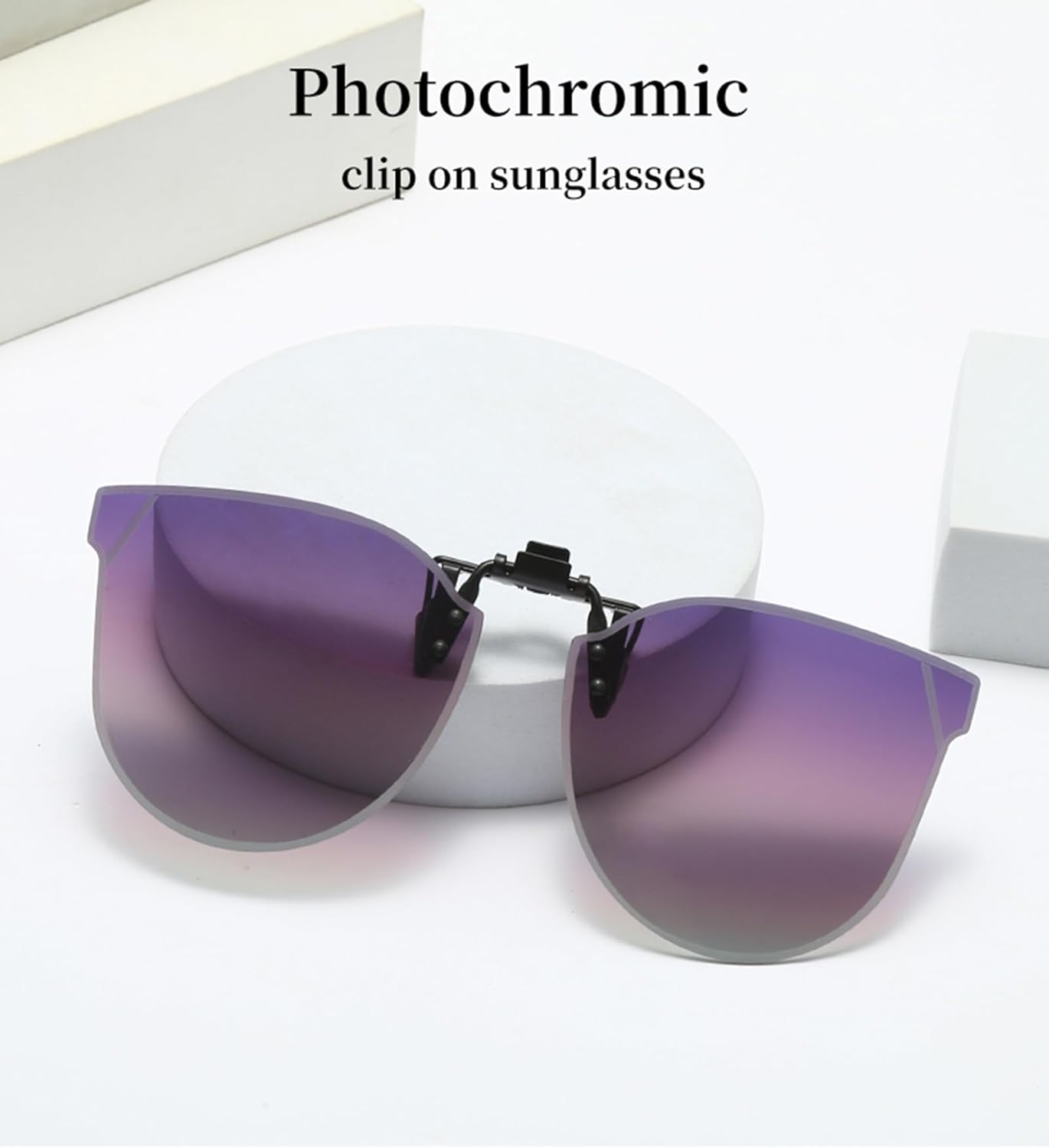 Thumbnail 6 de YAMEIZE clip-on fashion sunglasses with UV protection (TAC lenses), 180° fold design