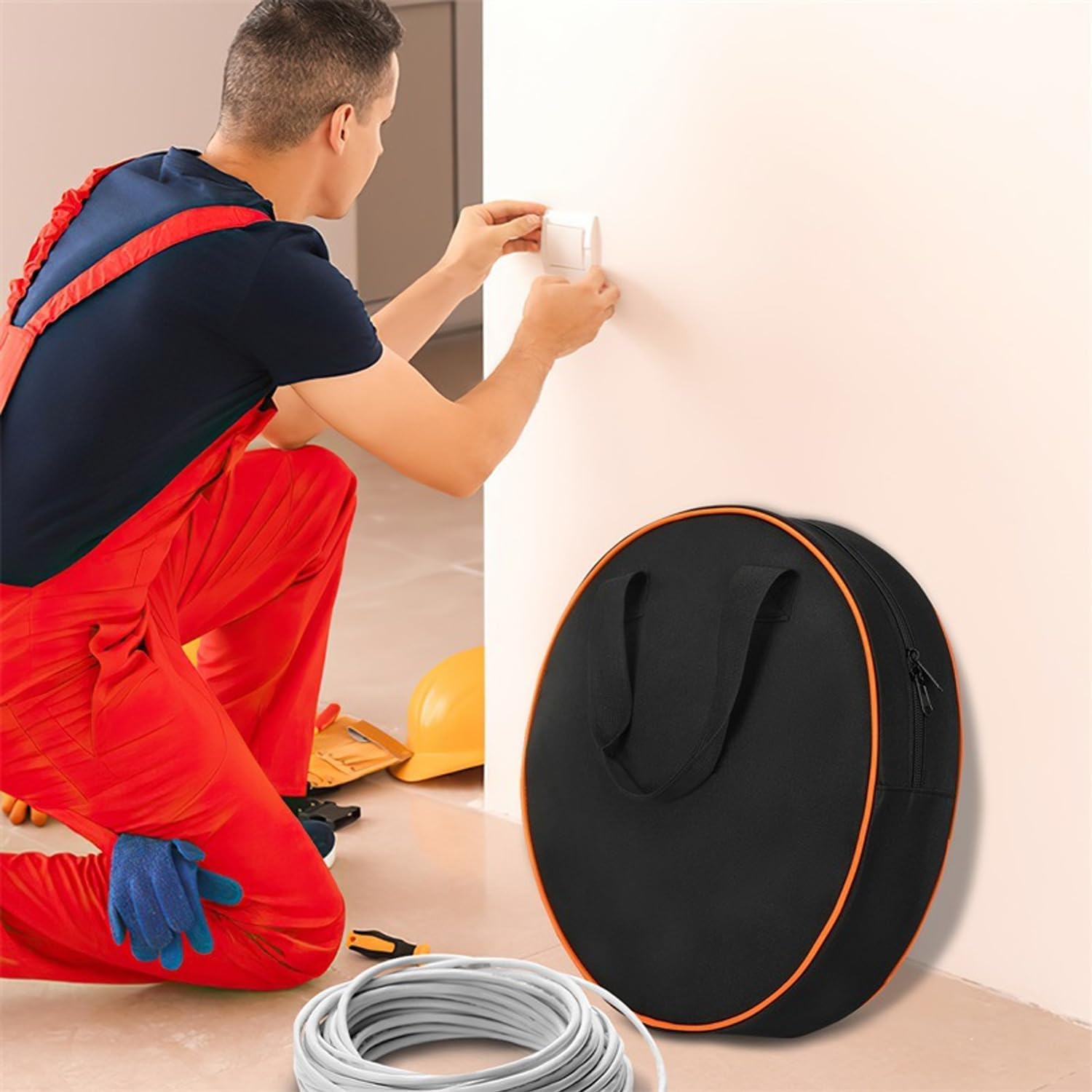 Thumbnail 6 de PERSENTU Waterproof Heavy Duty Cable Storage Bag: Large Capacity Organiser for Campervan & EV Cables