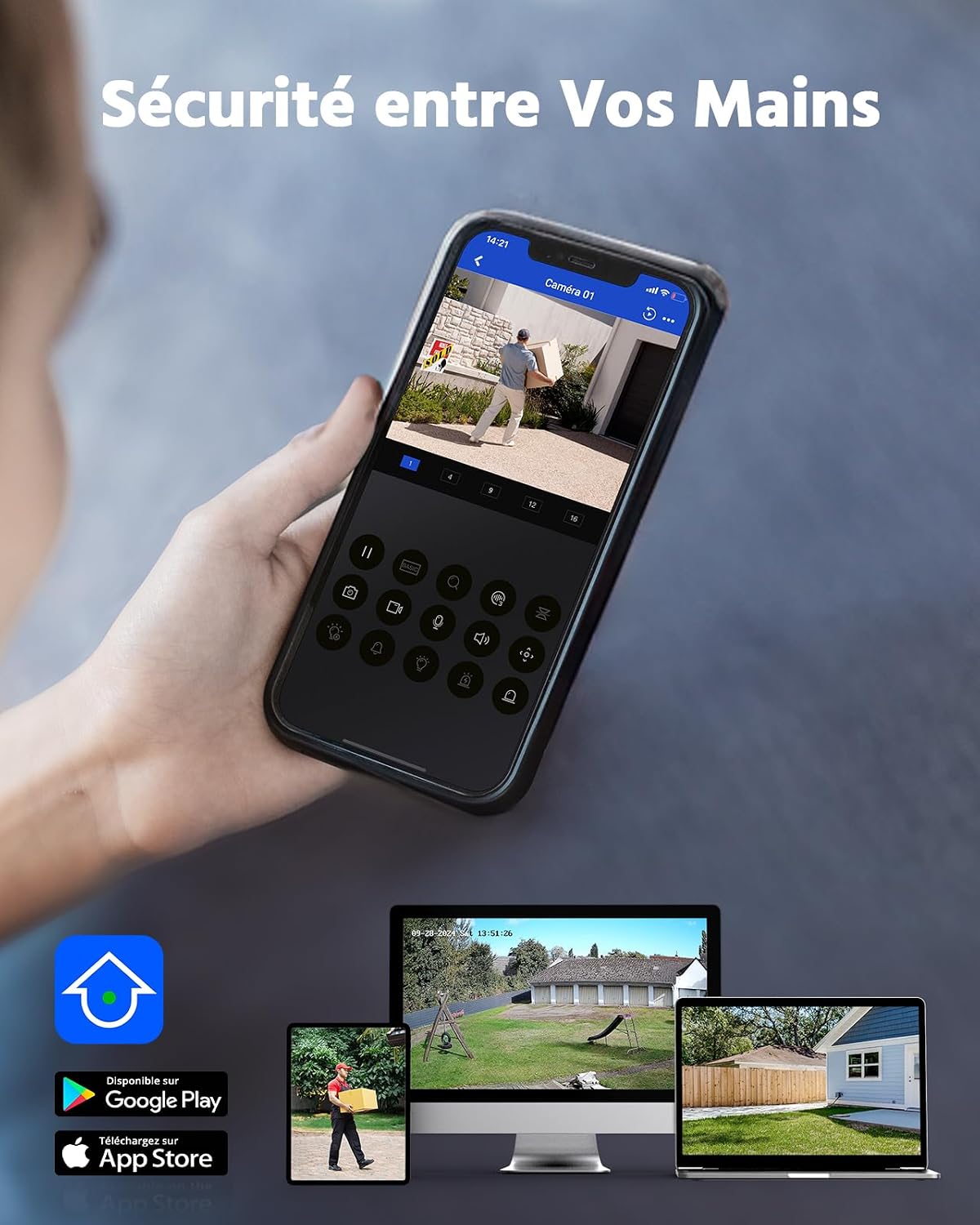 Thumbnail 4 de ANNKE Kit 4 caméras surveillance 1080p