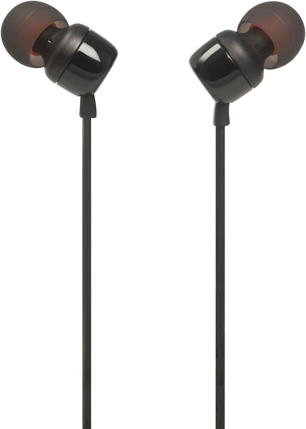 Detalle de JBL Tune 110E JBLT110BLKAME Wired In-Ear Headphones with Pure Bass and Mic