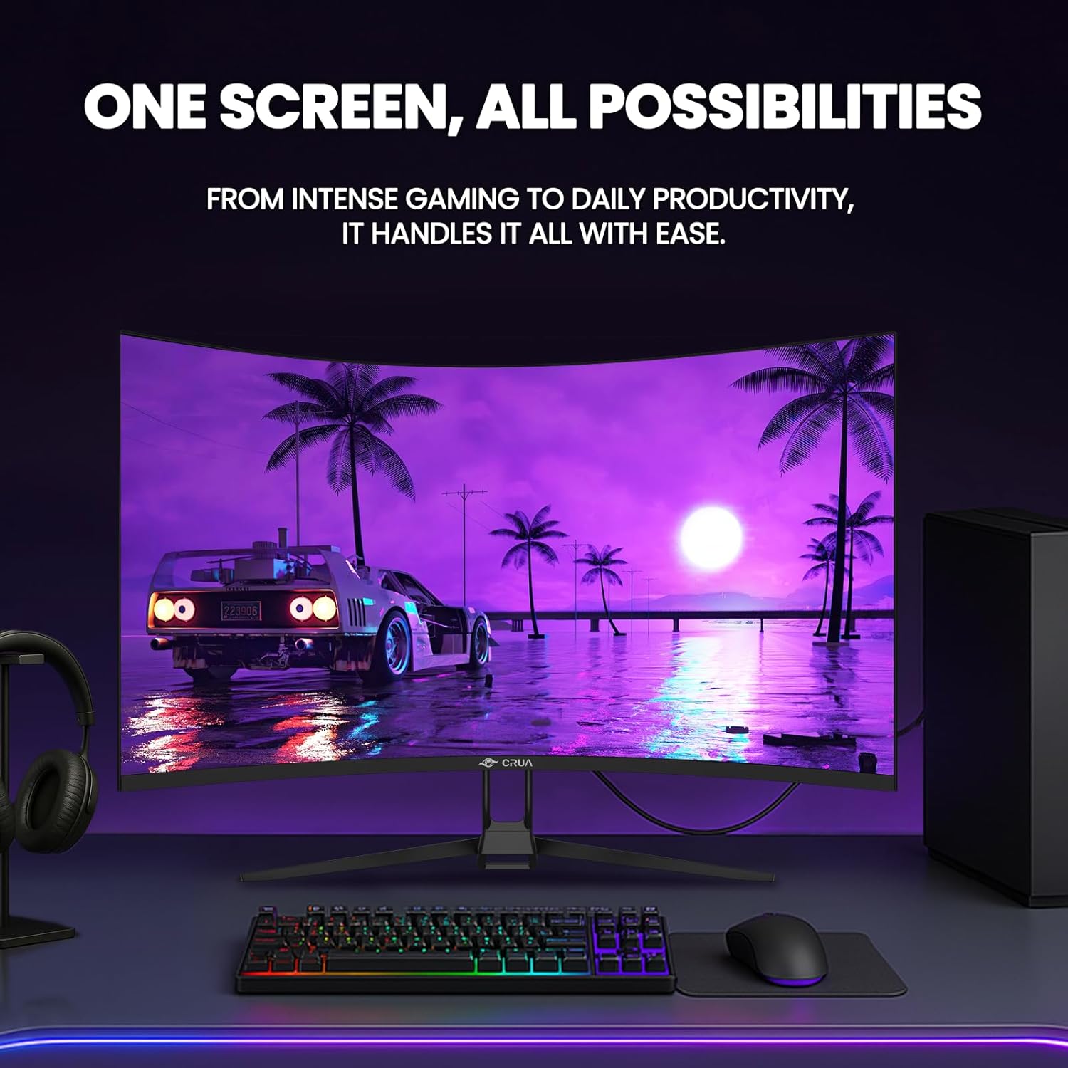 Thumbnail 6 de CRUA 32" Curved Gaming Monitor