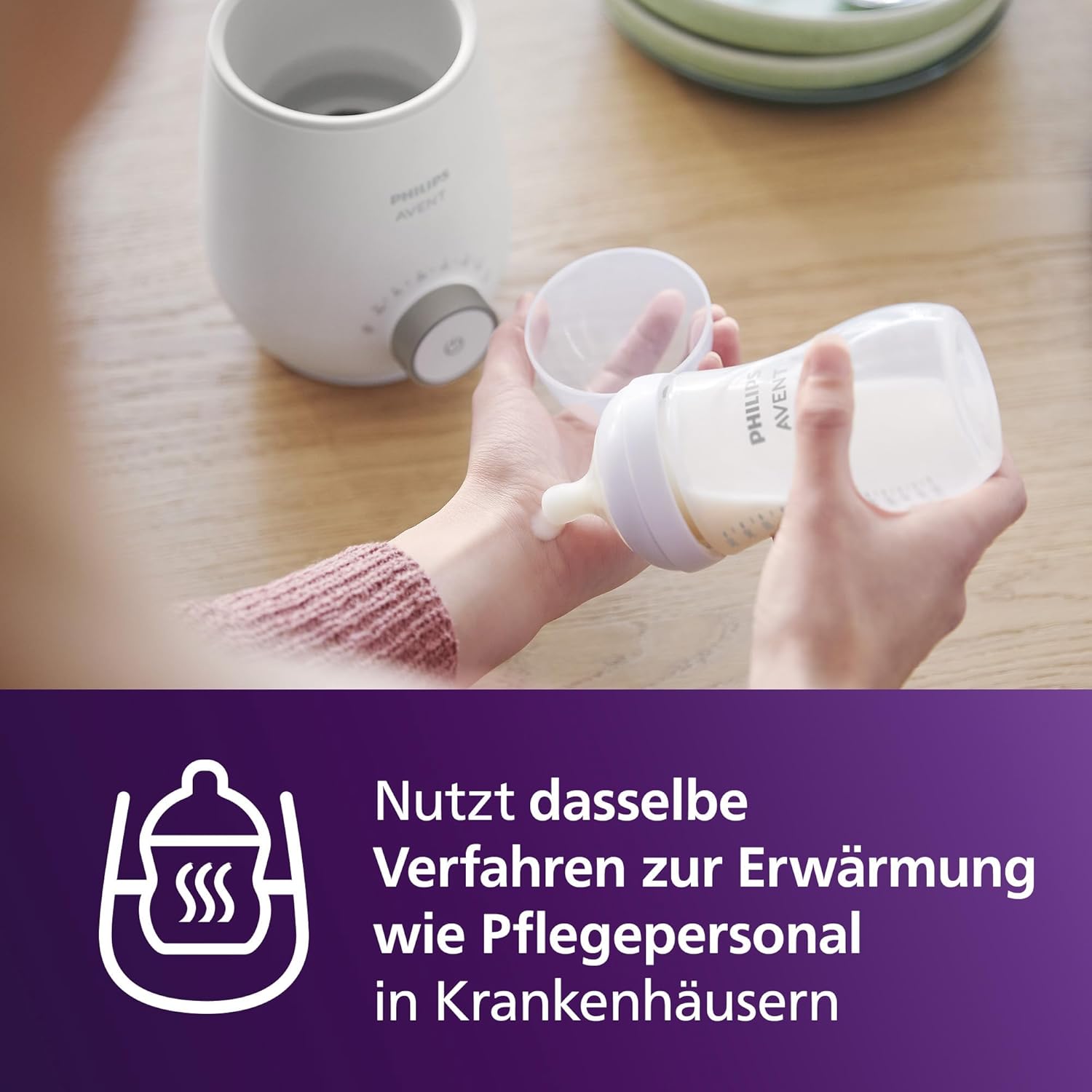 Thumbnail 2 de Philips Avent SCF358/00 Schneller Premium-Fläschchenwärmer mit intelligenter Temperaturregelung