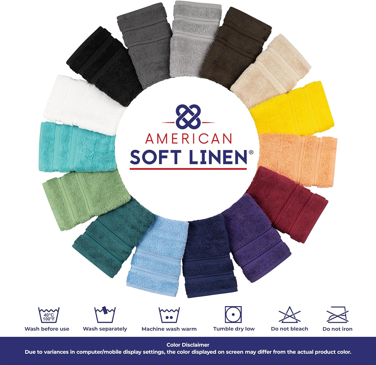Thumbnail 6 de American Soft Linen Luxury Towel Set 6-piece, 600 GSM