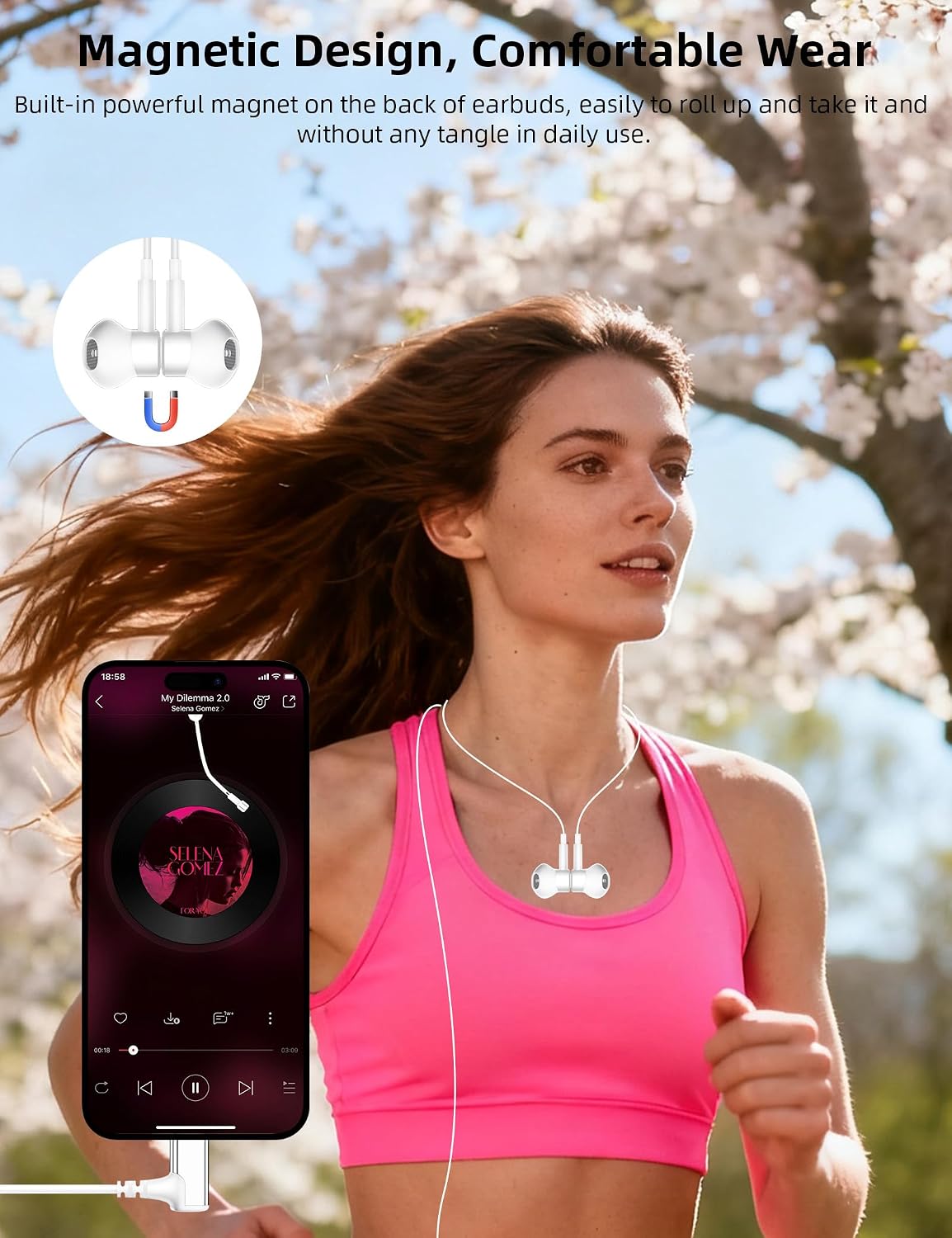 Thumbnail 3 de USB C Headphones Right Angle Magnetic HiFi