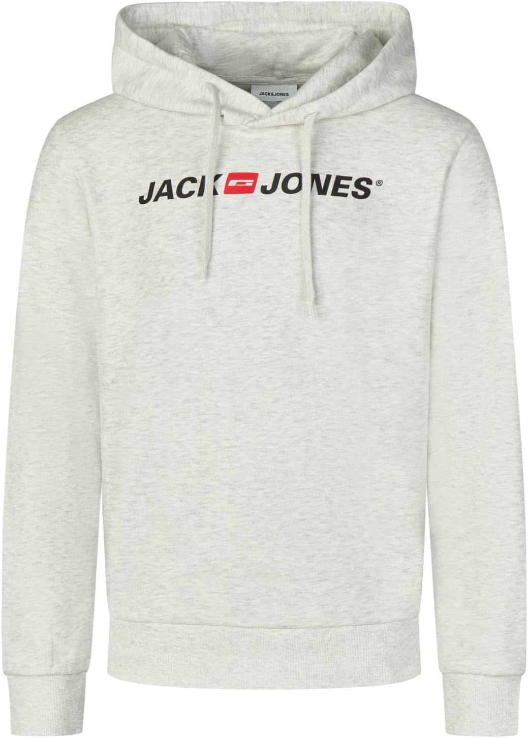 Detalle de Jack & Jones Herren-Hoodie mit Druck JJMORTY im Regular Fit (Kapuzenpullover) – Grün/Gelb/Grau/Rot