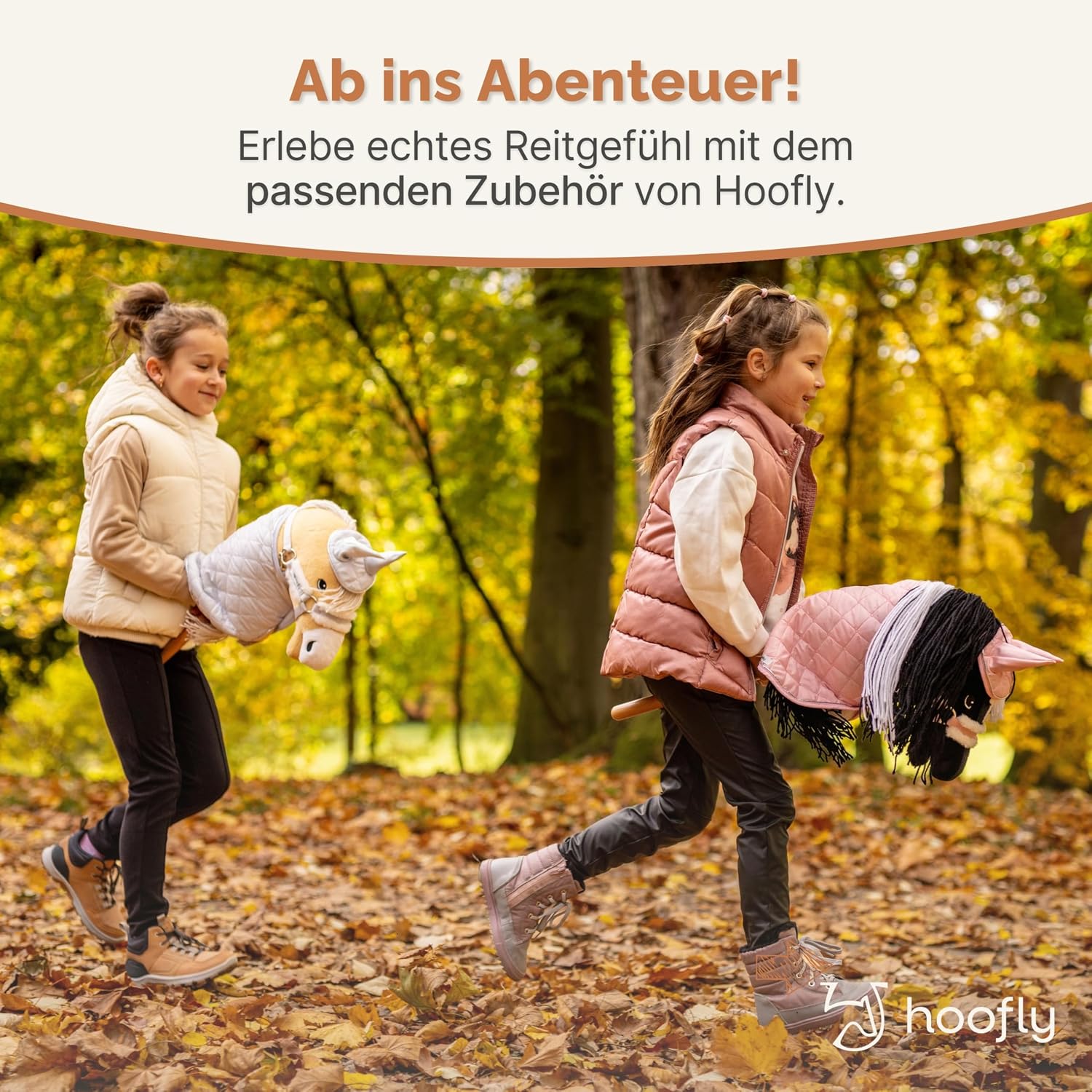 Thumbnail 4 de Hoofly® Hobby Horse Pferde – Großes Steckenpferd mit Trense, 40 cm Schraubstab & realistischer Ausführung