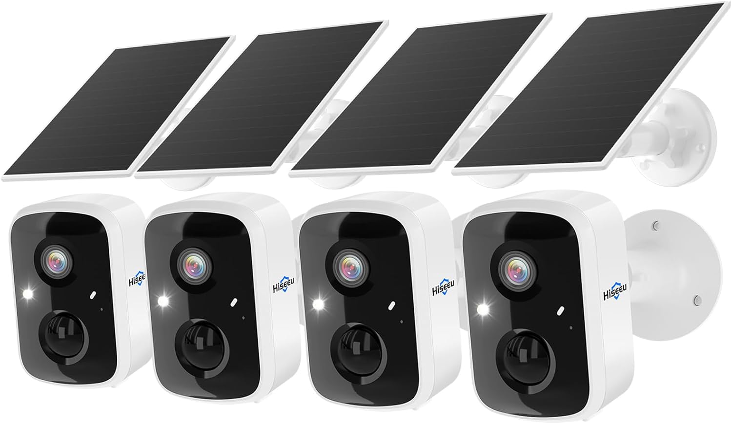 Thumbnail 6 de Hiseeu Solar Security Cameras 4MP 2-Pack