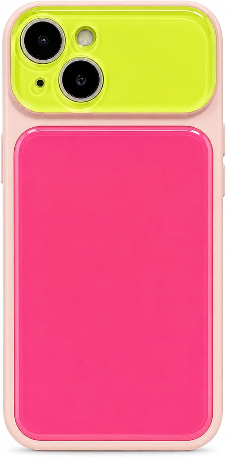 Detalle 2 de EKELYVIA Pink TPU Case for iPhone 13 with Raised Camera and Screen Bezels
