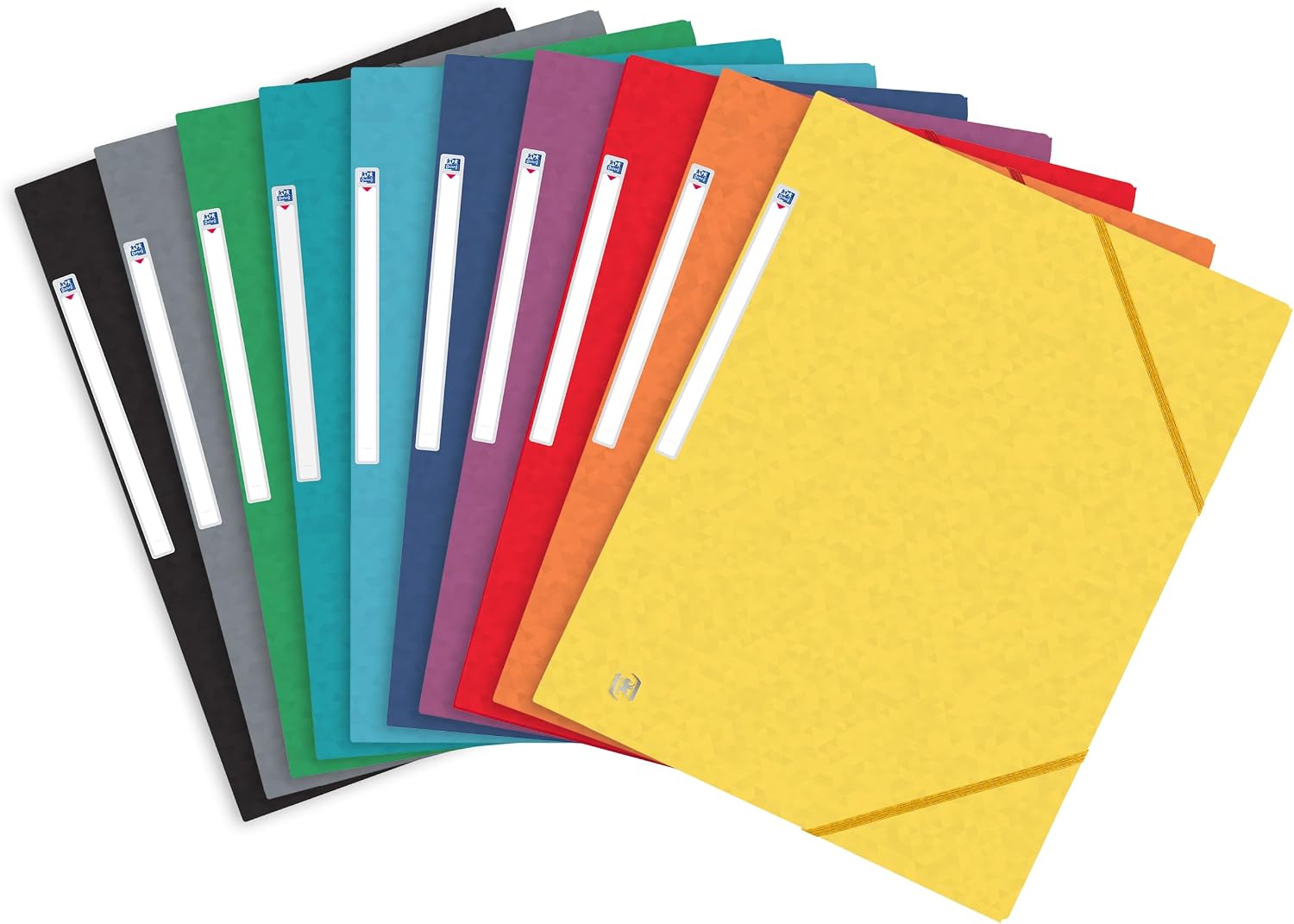 Thumbnail 6 de Oxford A4+ Plastic Wallets: 3-Flap Folders in Assorted Colours (Pack of 10)