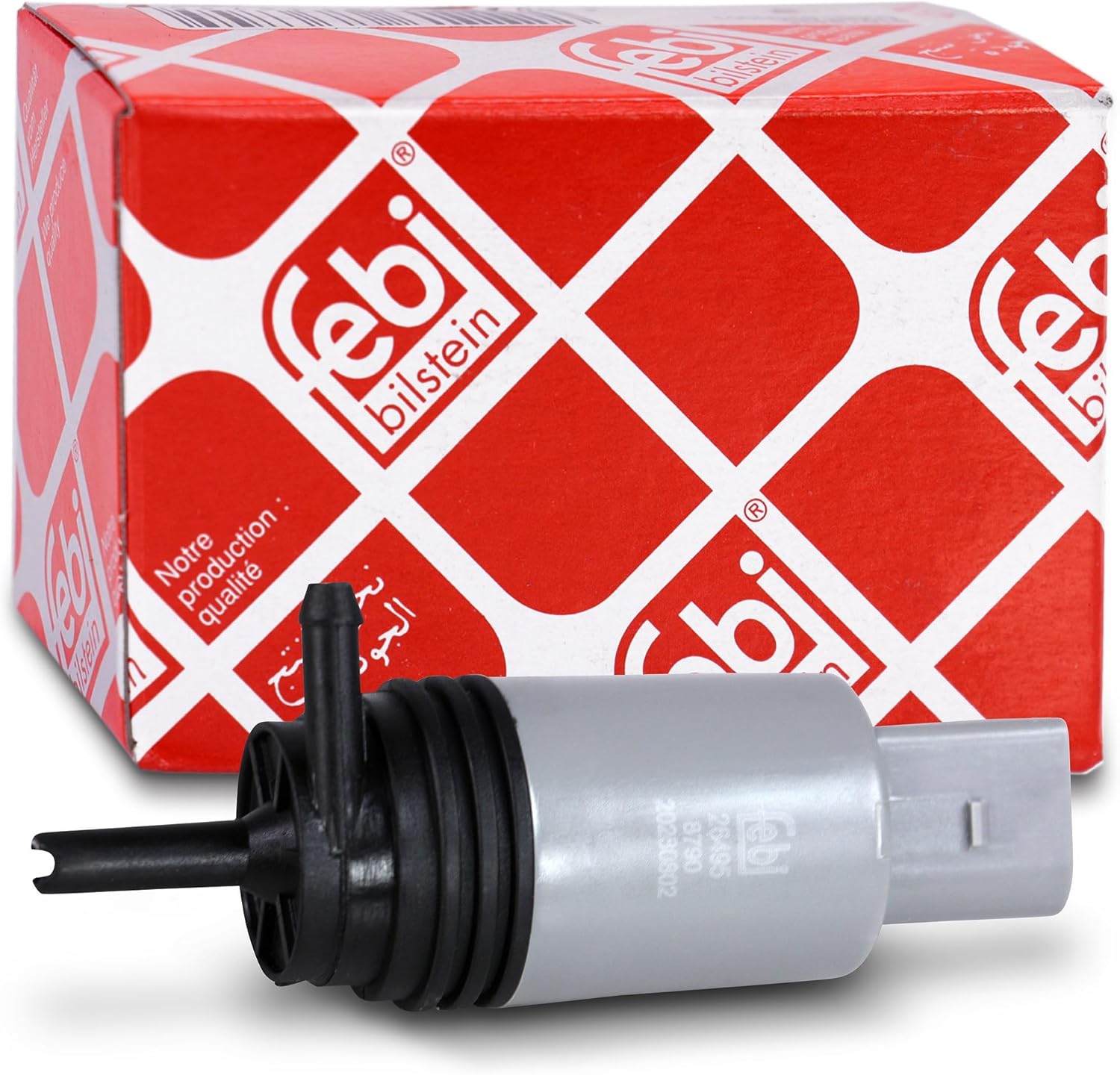 Imagen de Pompe à eau de lavage FEBI BILSTEIN 26495 — pompe lave-glace 12 V (2 ports, mono) en OfertitasTOP