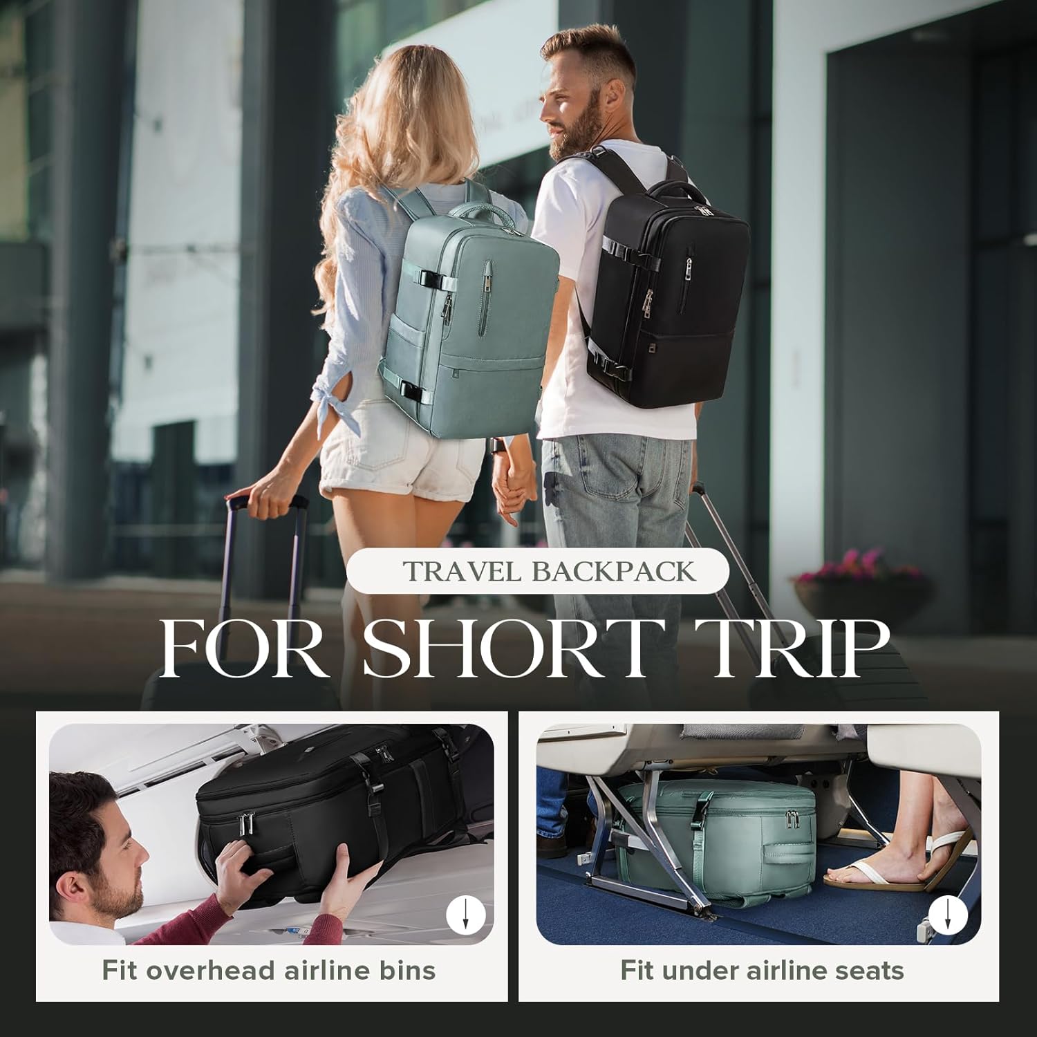 Thumbnail 2 de Mochila de Viaje Ryanair 40x20x25cm ✈️ Equipaje de Mano Mujer y Hombre