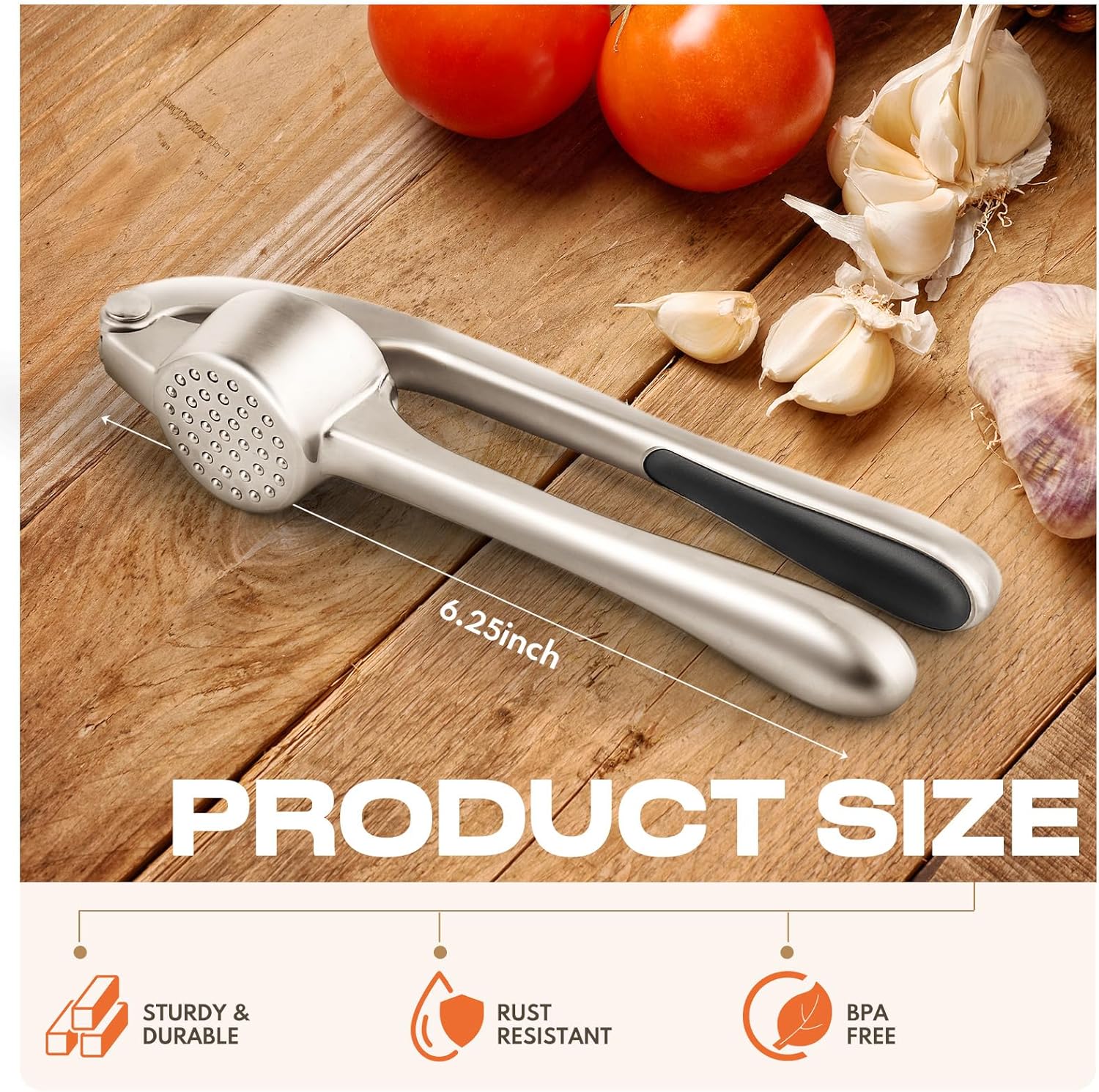 Thumbnail 1 de SRISE Kitchen Garlic Press 1 set