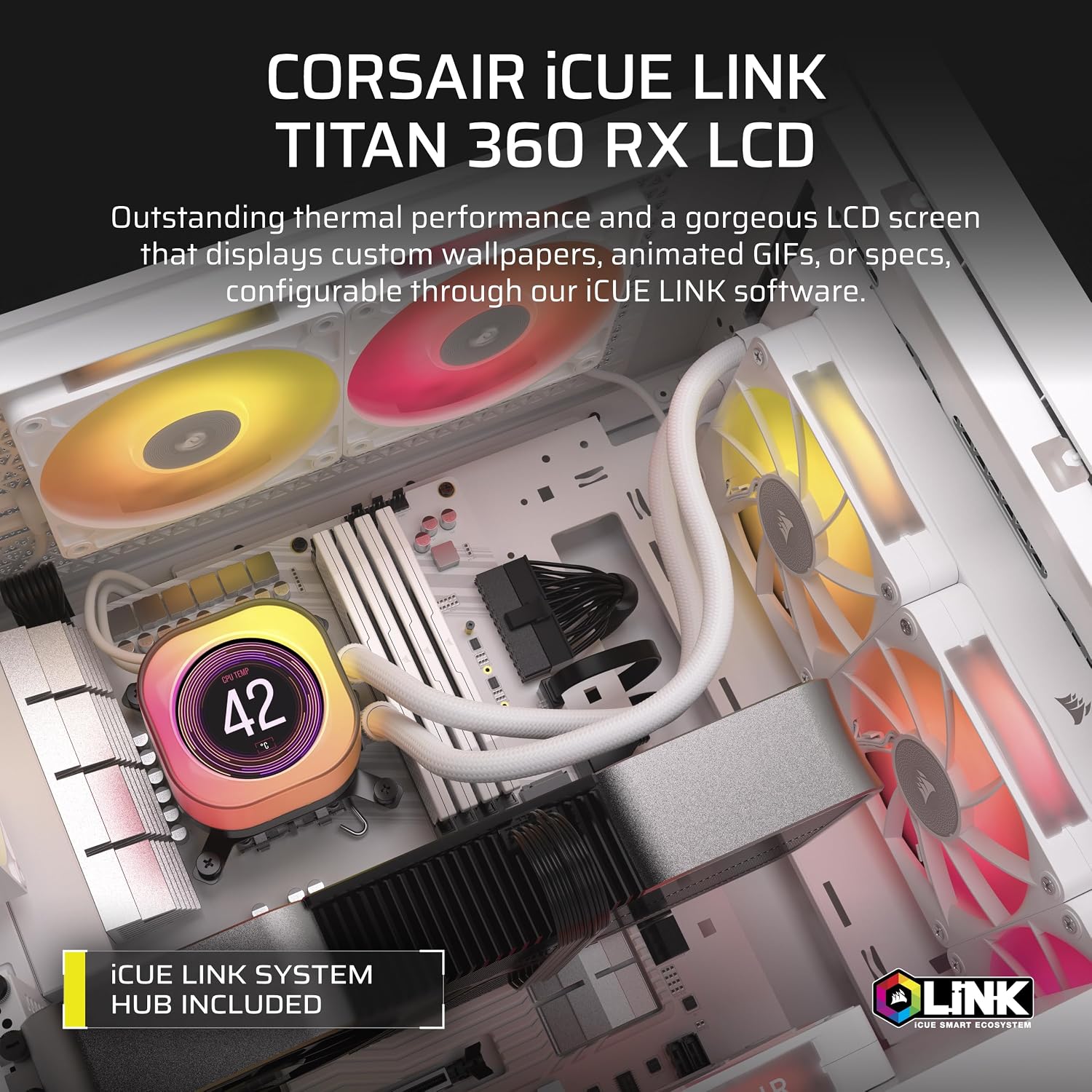 Thumbnail 1 de CORSAIR liquid CPU cooler 360 mm