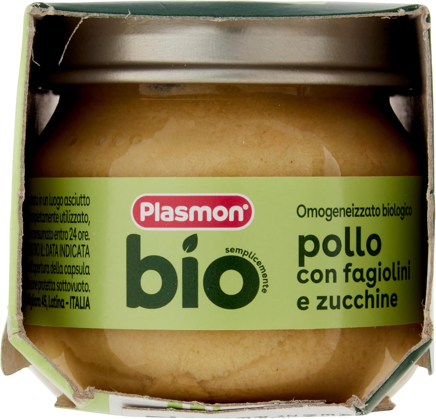 Detalle de Plasmon BIO Omogeneizzato Pollo 2X80g – 12 Confezioni: biologico e delicato per i piccoli
