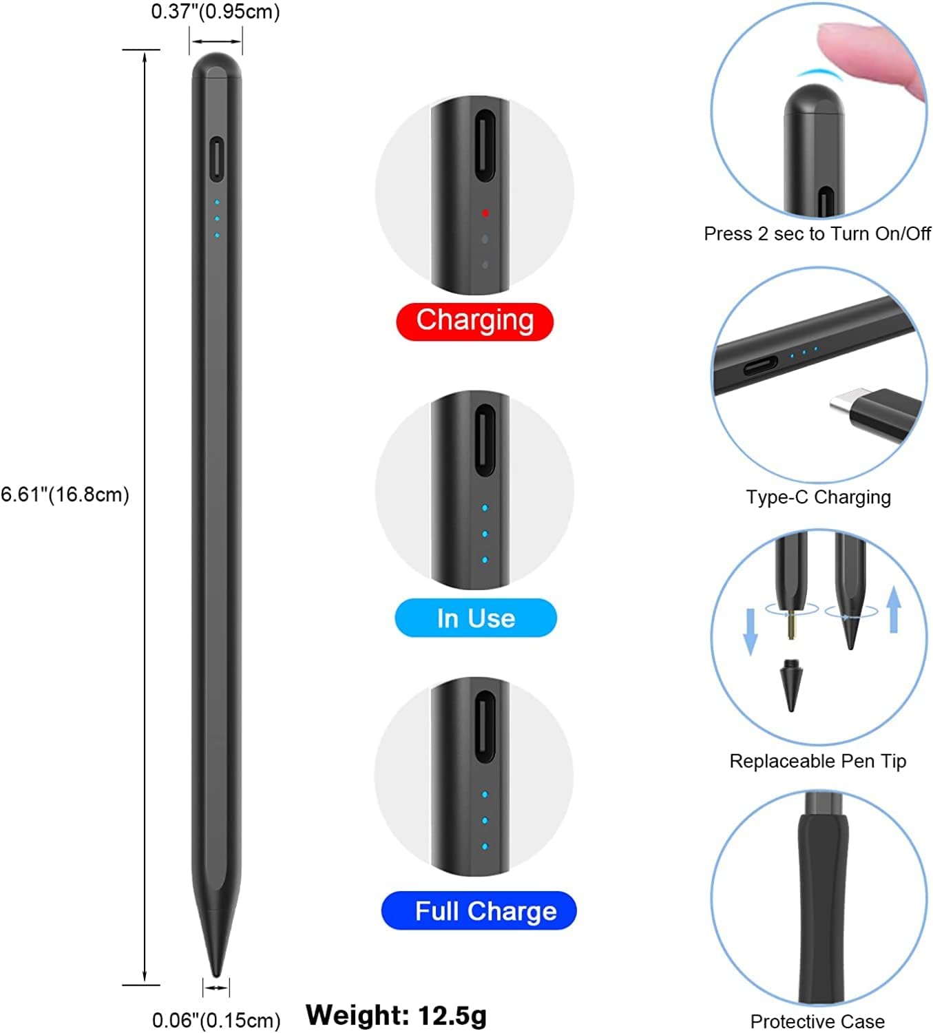 Thumbnail 2 de Apple Pencil, stylus magnético para iPad con sensibilidad ✏