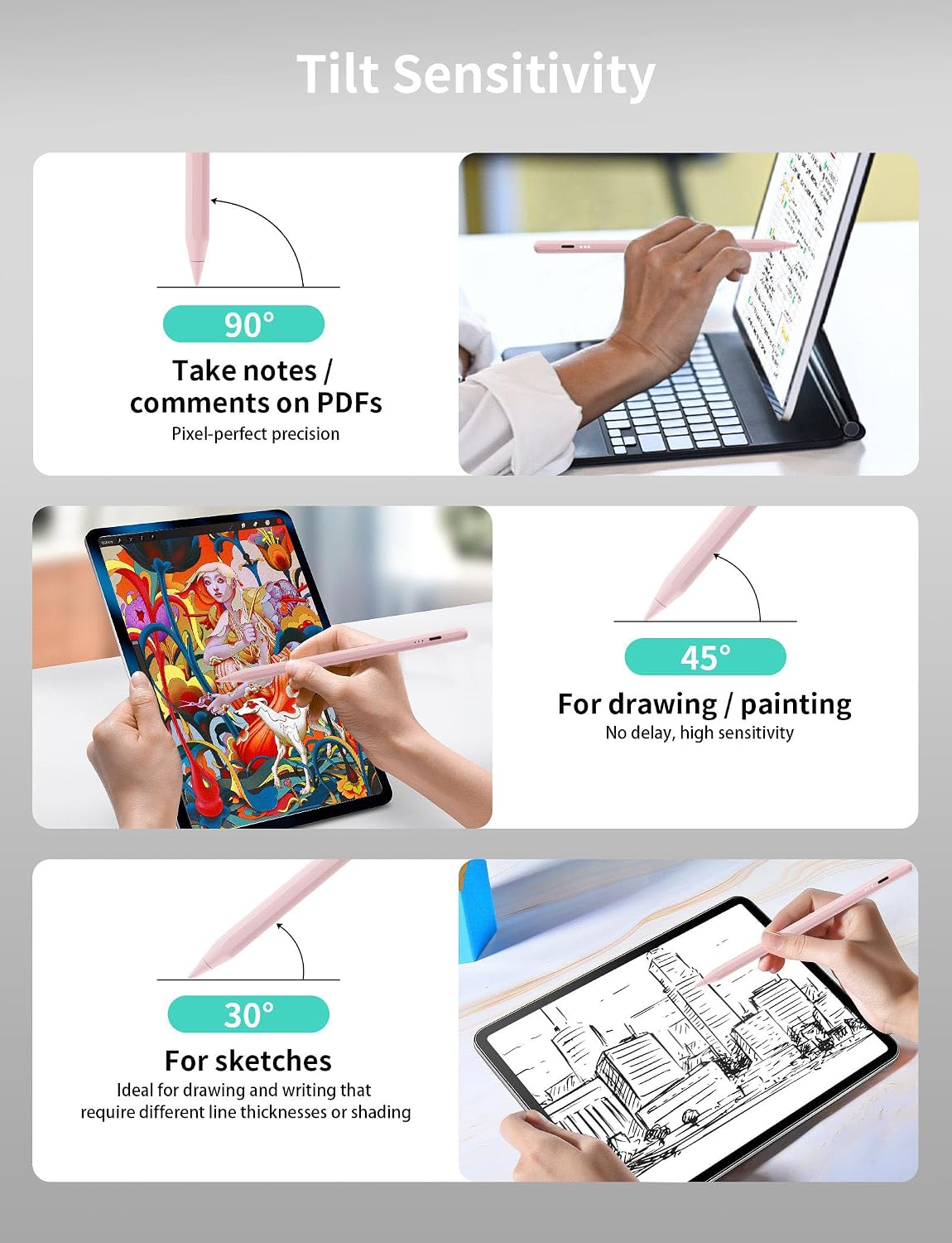 Detalle 2 de MEKO Stylus Pen for iPad 13 minutes fast charge