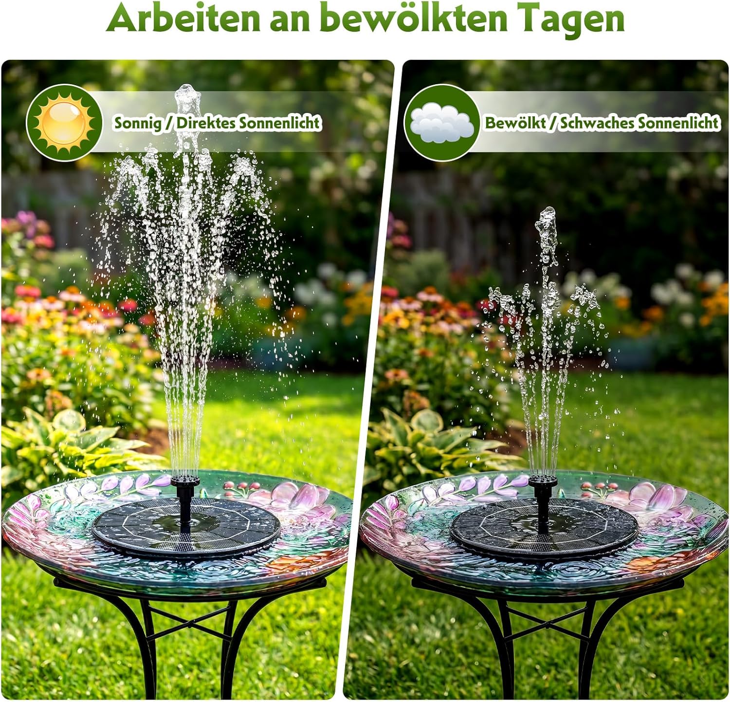 Thumbnail 1 de AISITIN 3,5W Solar Springbrunnen 3,5W 🌊