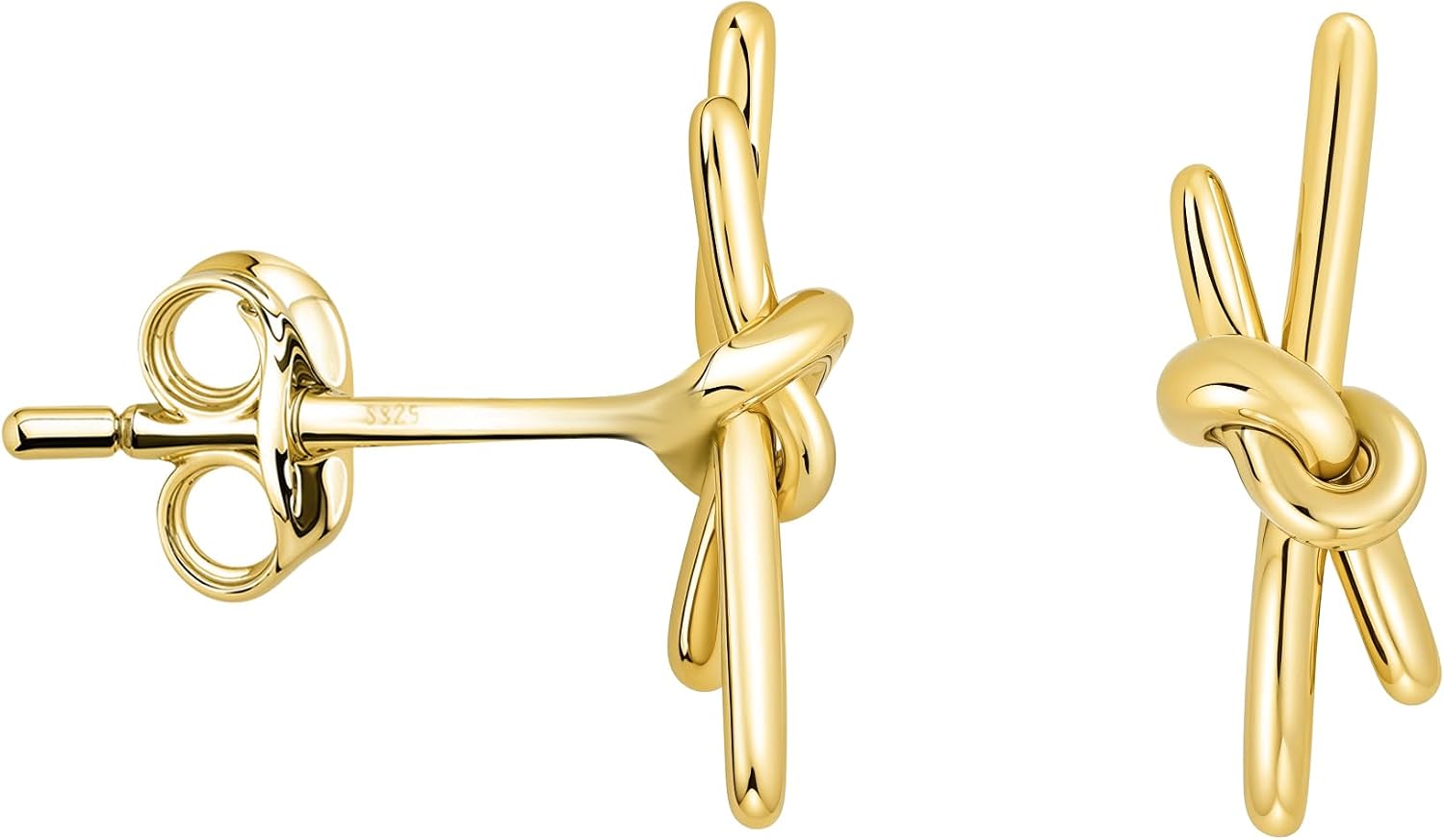 Detalle de SOFIA MILANI Damen Ohrringe 925 Silber – Knobenknoten Ohrstecker