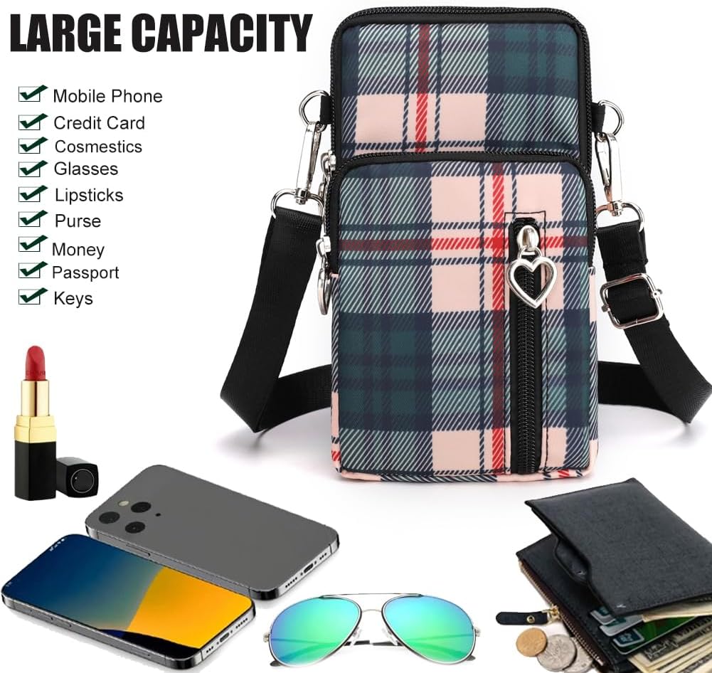 Thumbnail 4 de JANKS Damen-Umhängetasche mit Handy-Portemonnaie – Mini Crossbody Bag für Smartphones bis 6,7 Zoll