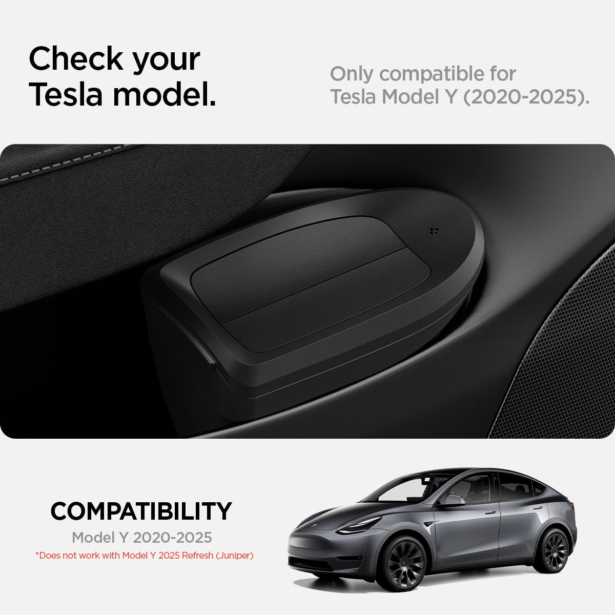 Thumbnail 1 de Spigen Innenraum-Mülleimer für Tesla Model Y (ca. 2025) – doppelseitiger Deckel, inkl. 50 Müllbeutel