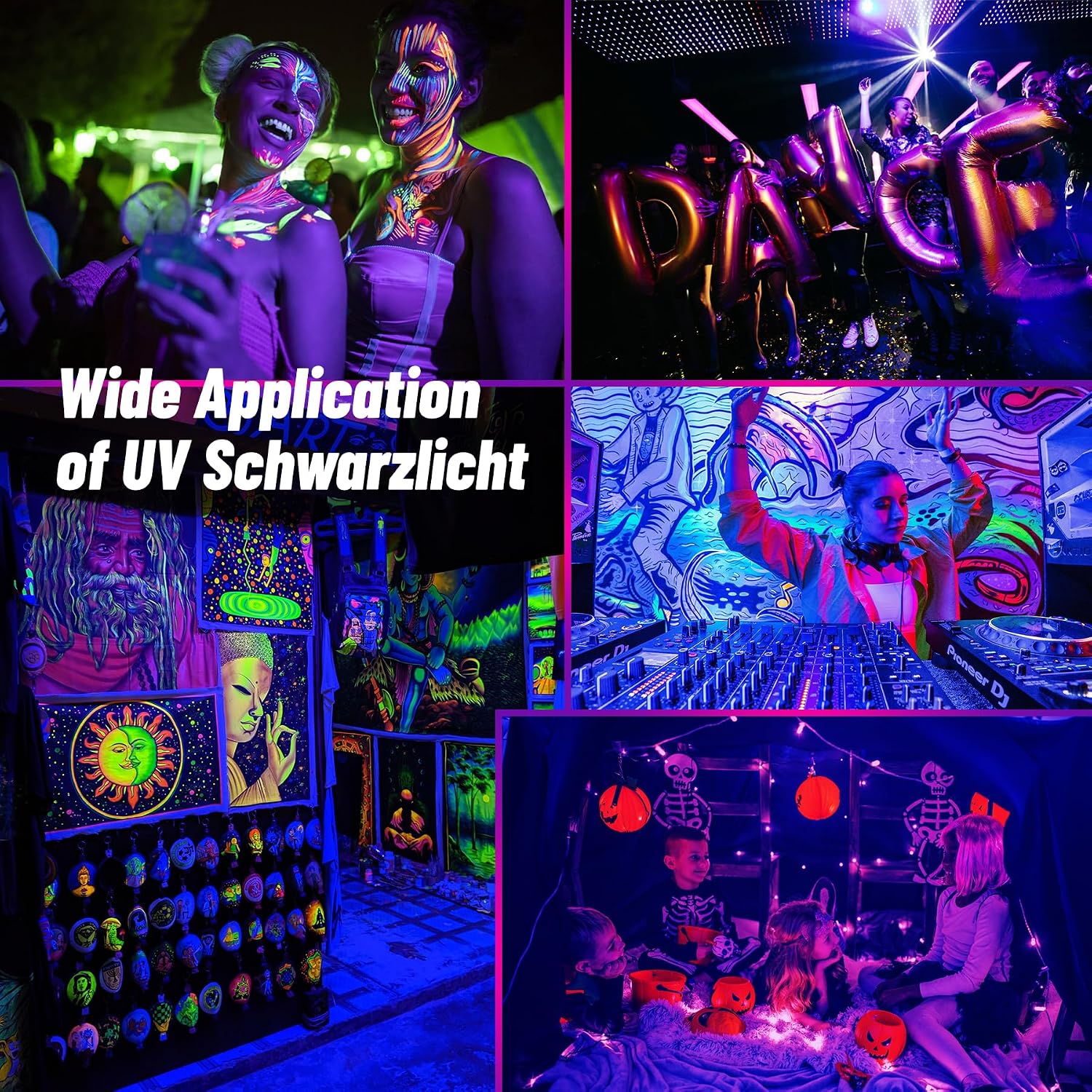 Thumbnail 6 de BOWEICORE UV Schwarzlicht 100W (2er-Set) – IP66 LED Blacklight für Party, Disco & Bühne