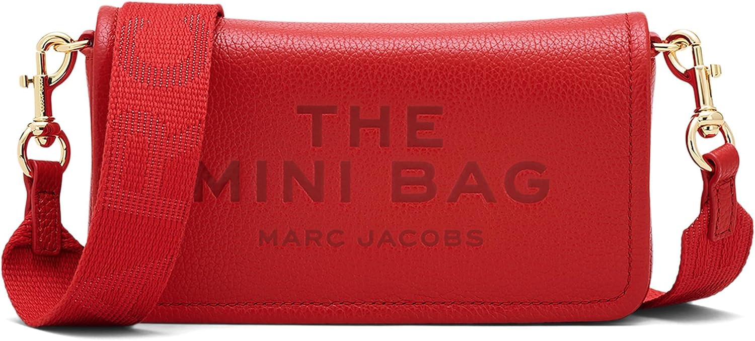 Detalle de Marc Jacobs The Mini Bag, Bag – un petit sac en cuir pleine fleur prêt pour l’usage quotidien