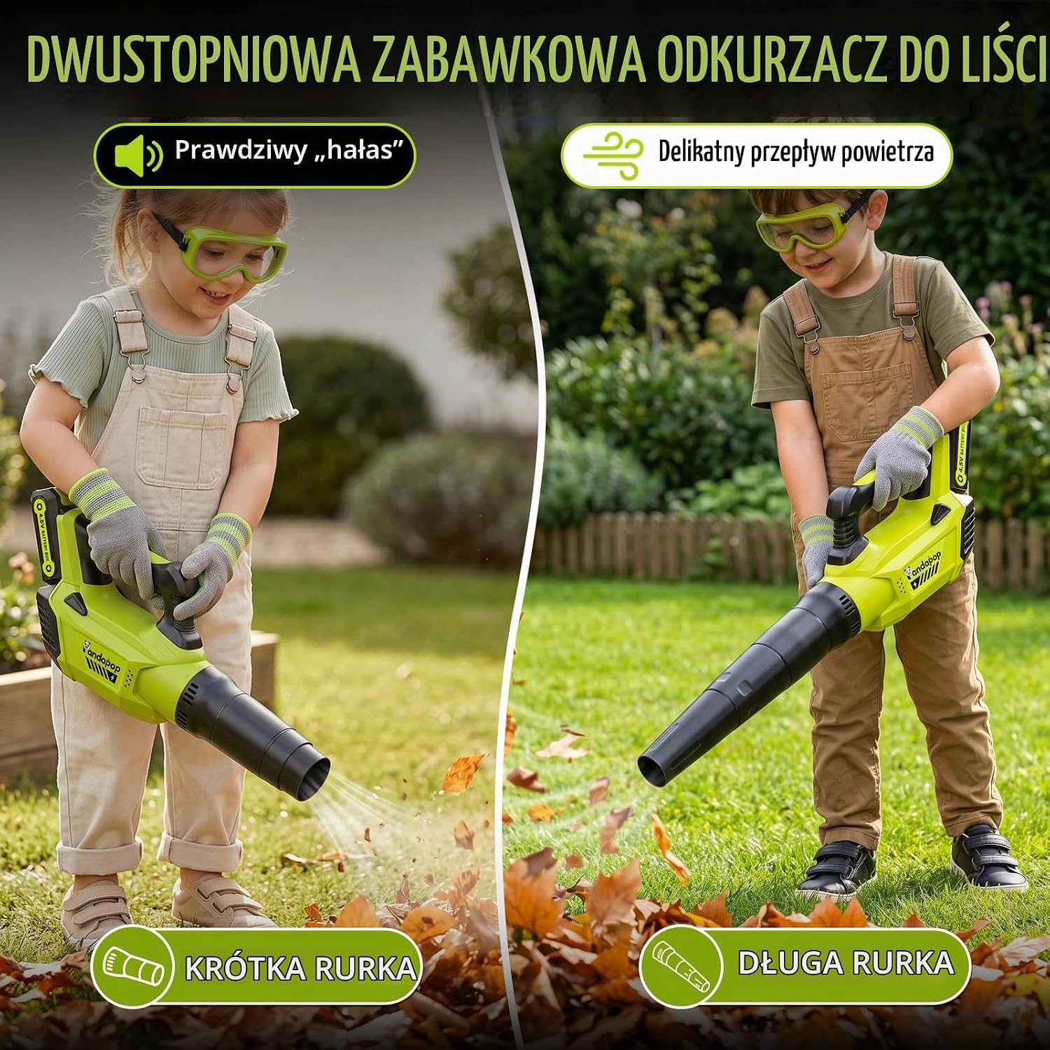 Detalle de Pandapop T2044 – zestaw narzędzi ogrodowych 3w1 ze światłami i dźwiękami