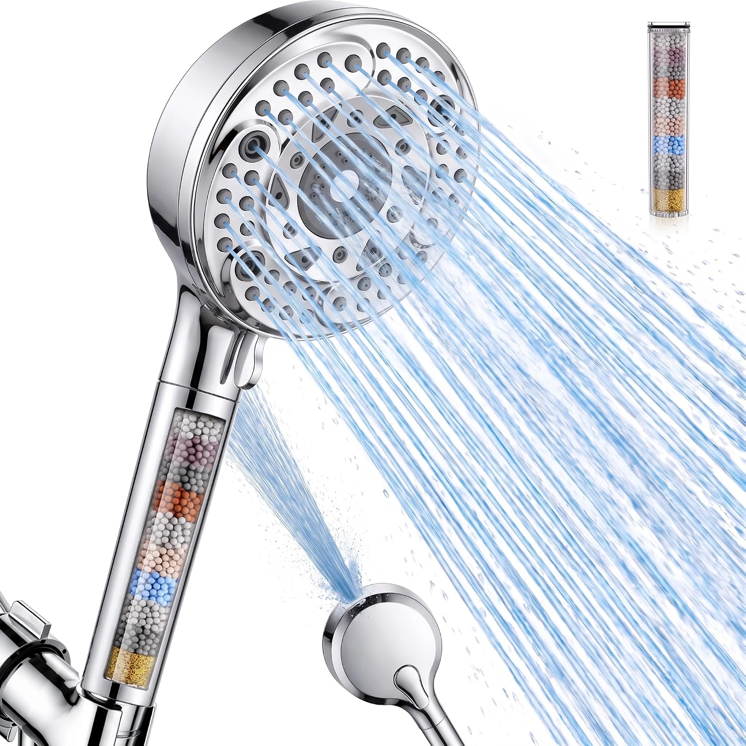 Detalle de SunCleanse Filtered Handheld Shower Head, Chrome