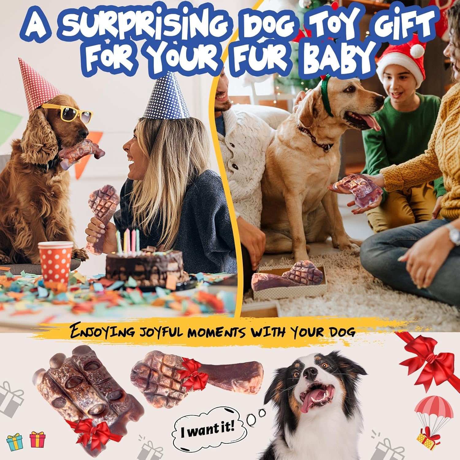 Thumbnail 6 de Aleath Dog Chew Toy 2-pack for Aggressive Chewers