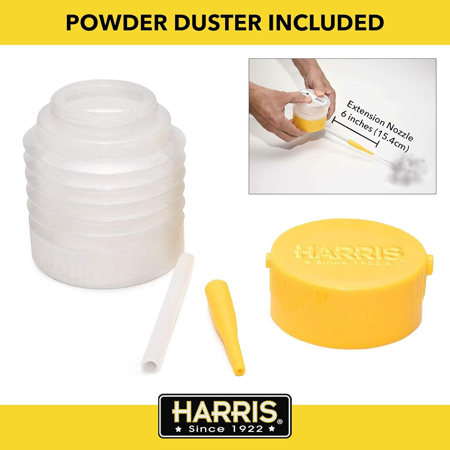 Detalle de HARRIS Diatomaceous Earth Food Grade, 10lb with Powder Duster Included
