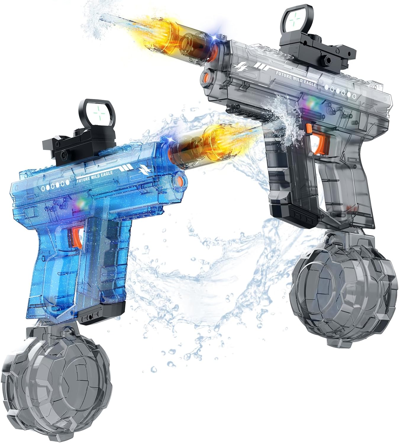 Thumbnail 6 de Vmiya Electric Water Gun (Automatic Squirt) up to 32 FT, 800cc Tank, Muzzle Flash — Gray