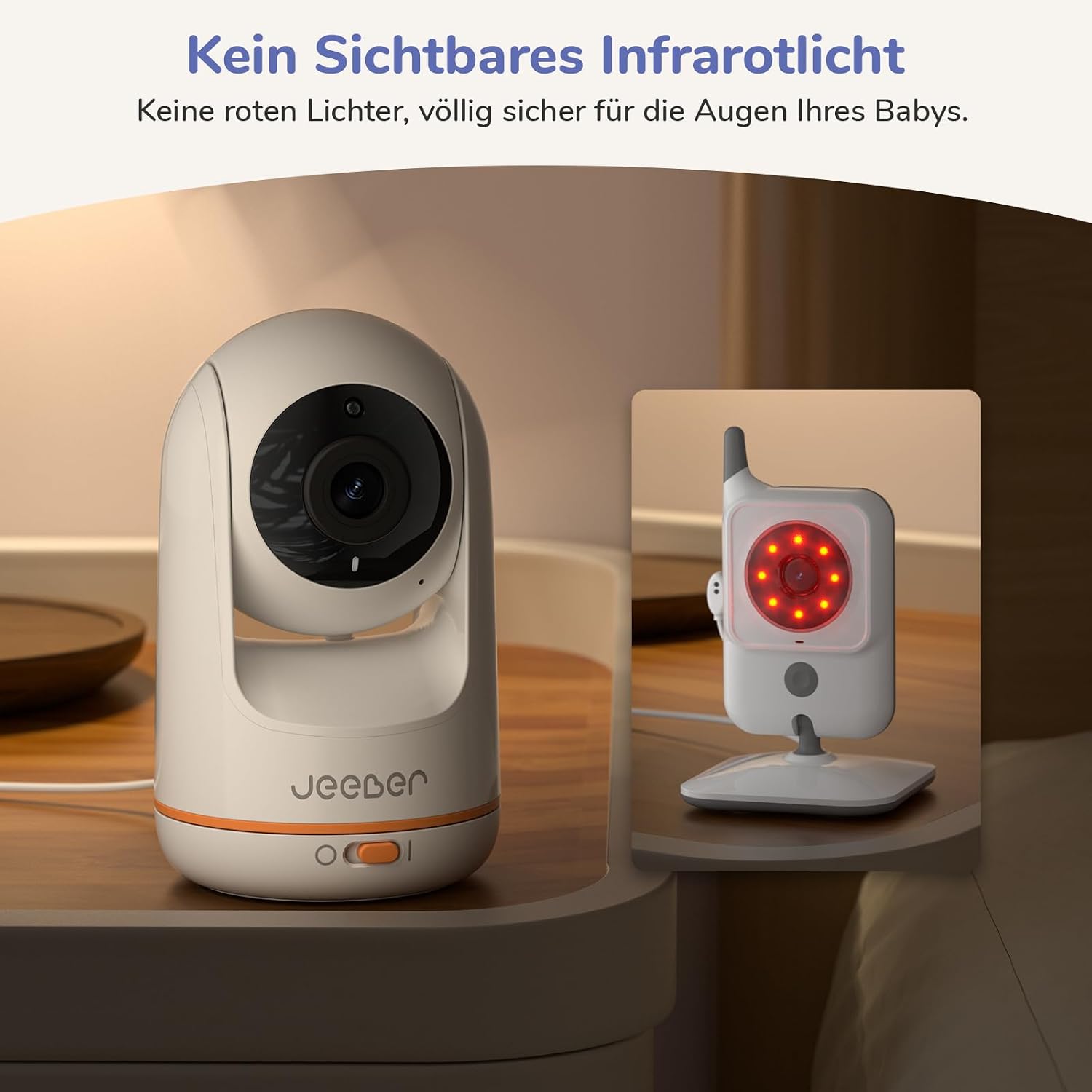 Thumbnail 4 de jeeber 2K Baby Monitor 5" Video mit App-Steuerung